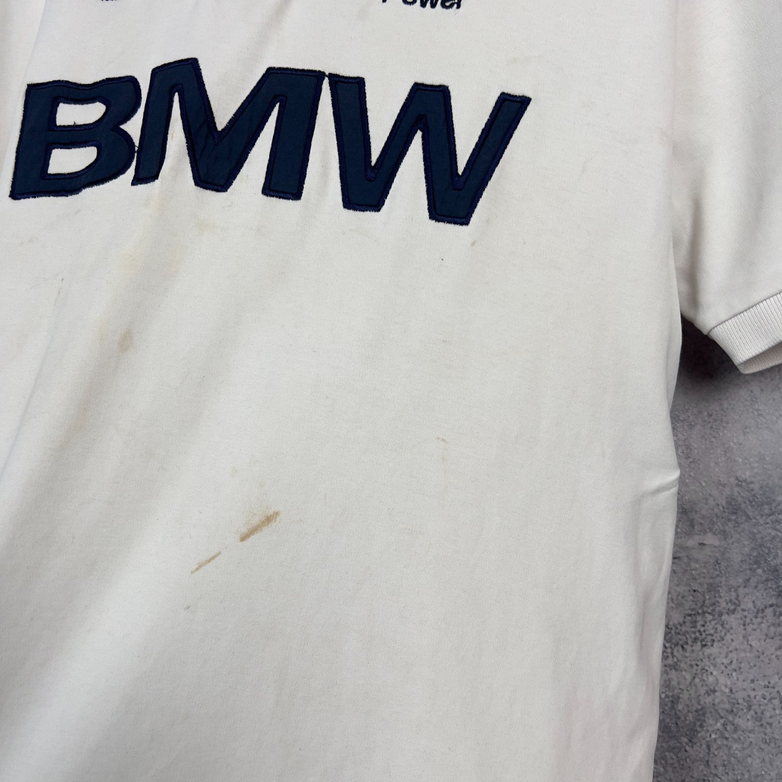 BMW Bmw Polo Shirt F1 Men's Size XXL White Cotton Short Sleeve` Size US XXL / EU 58 / 5 - 12 Thumbnail
