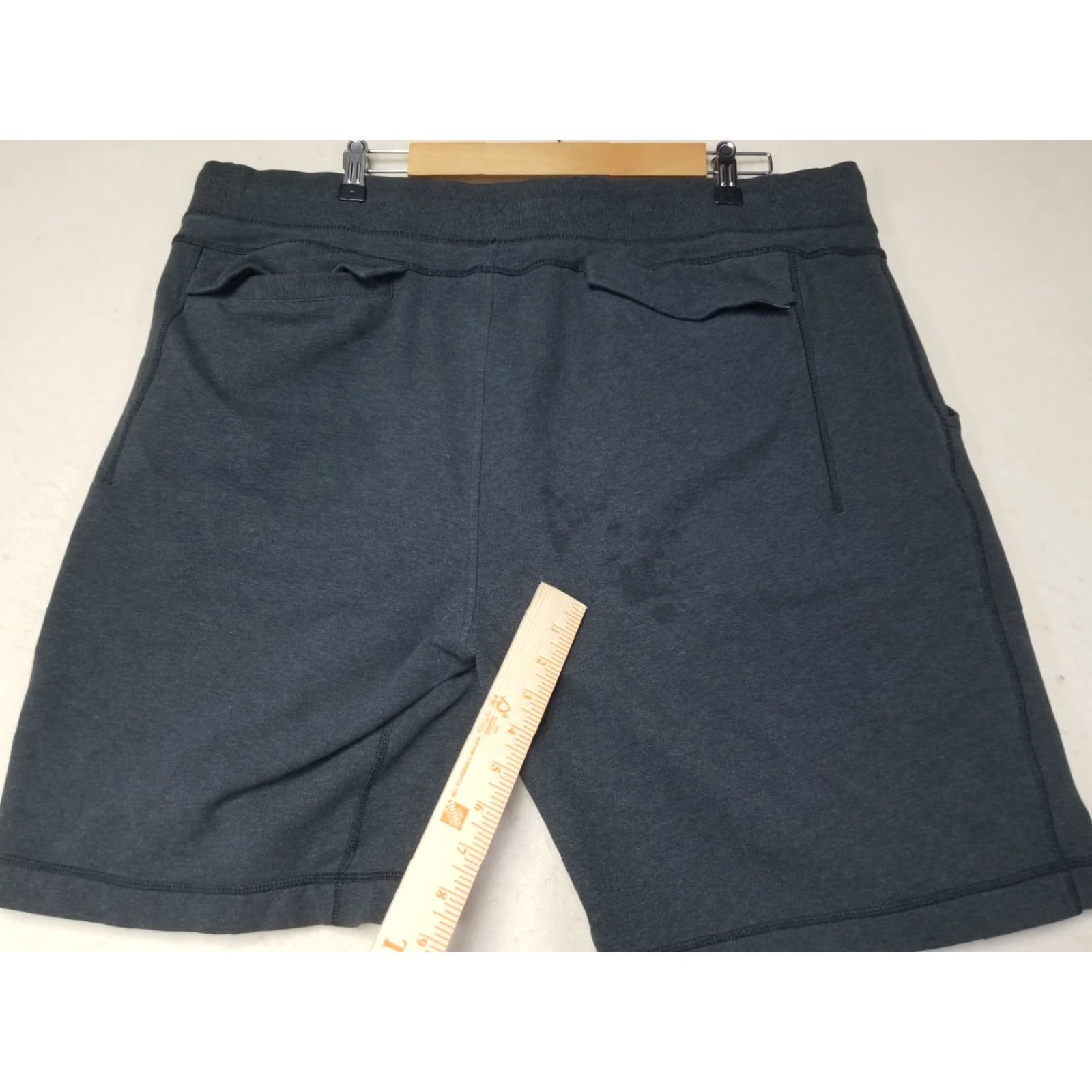 Lululemon Lululemon City Sweat Shorts Men 2XL Gray Heathered Breathable Pockets Drawstring Activewear Shorts Regular Fit Size US 39 - 7 Thumbnail