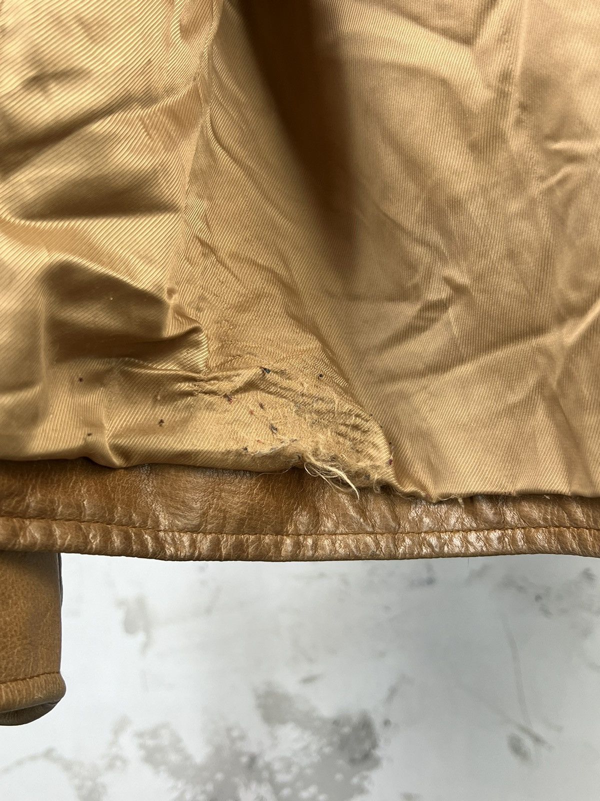 Vintage Vintage Leather Zip Jacket Size 50 M - L Size US L / EU 52-54 / 3 - 10 Thumbnail