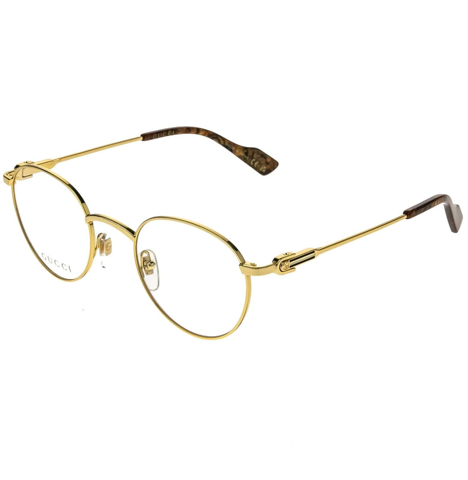 Gucci GUCCI GG1222O 1222 Gold Brown Web Eyeglass Optical Frame 003 Size ONE SIZE - 8 Thumbnail
