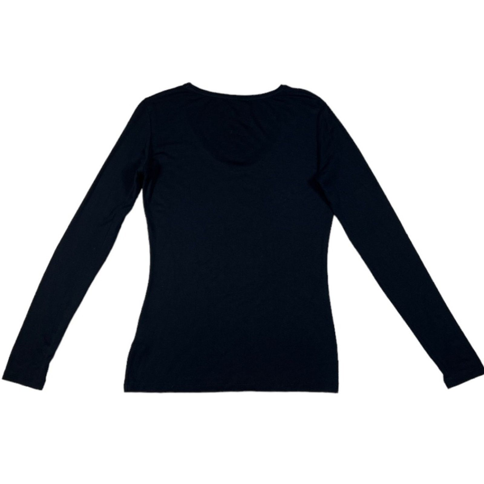 Versace Jeans Couture Versace Jeans Black Long Sleeve Top | Size M Size M / US 6-8 / IT 42-44 - 2 Thumbnail