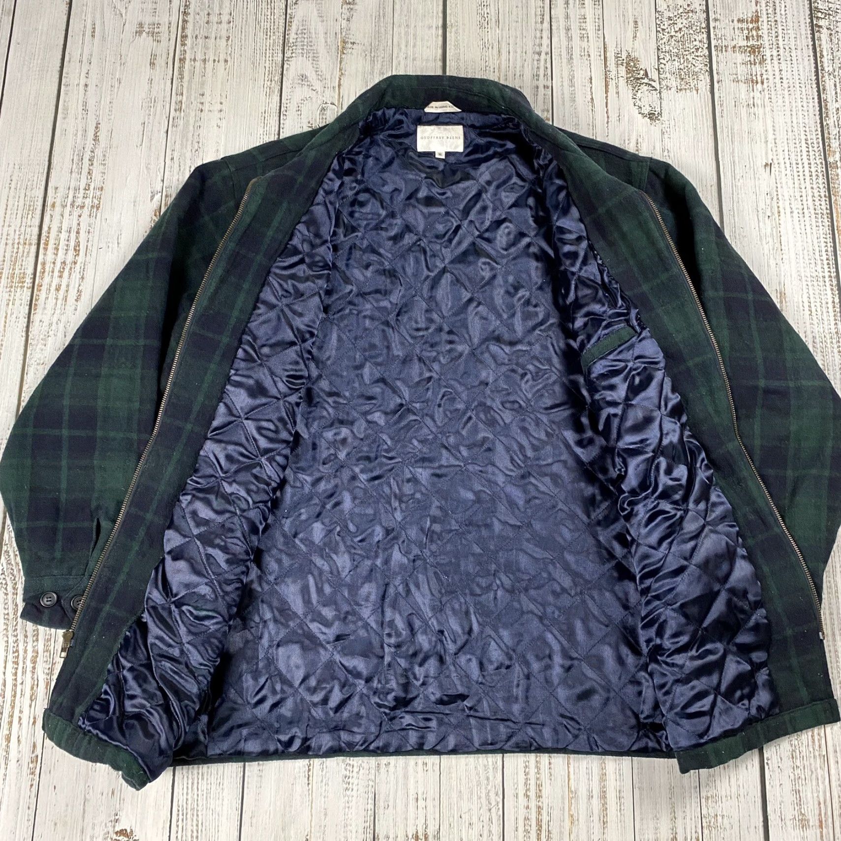 Geoffrey Beene VINTAGE Geoffrey Beene MENS WOOL CRUISER JACKET POCKETED ZIP FRONT FLANNEL M Size US M / EU 48-50 / 2 - 5 Thumbnail
