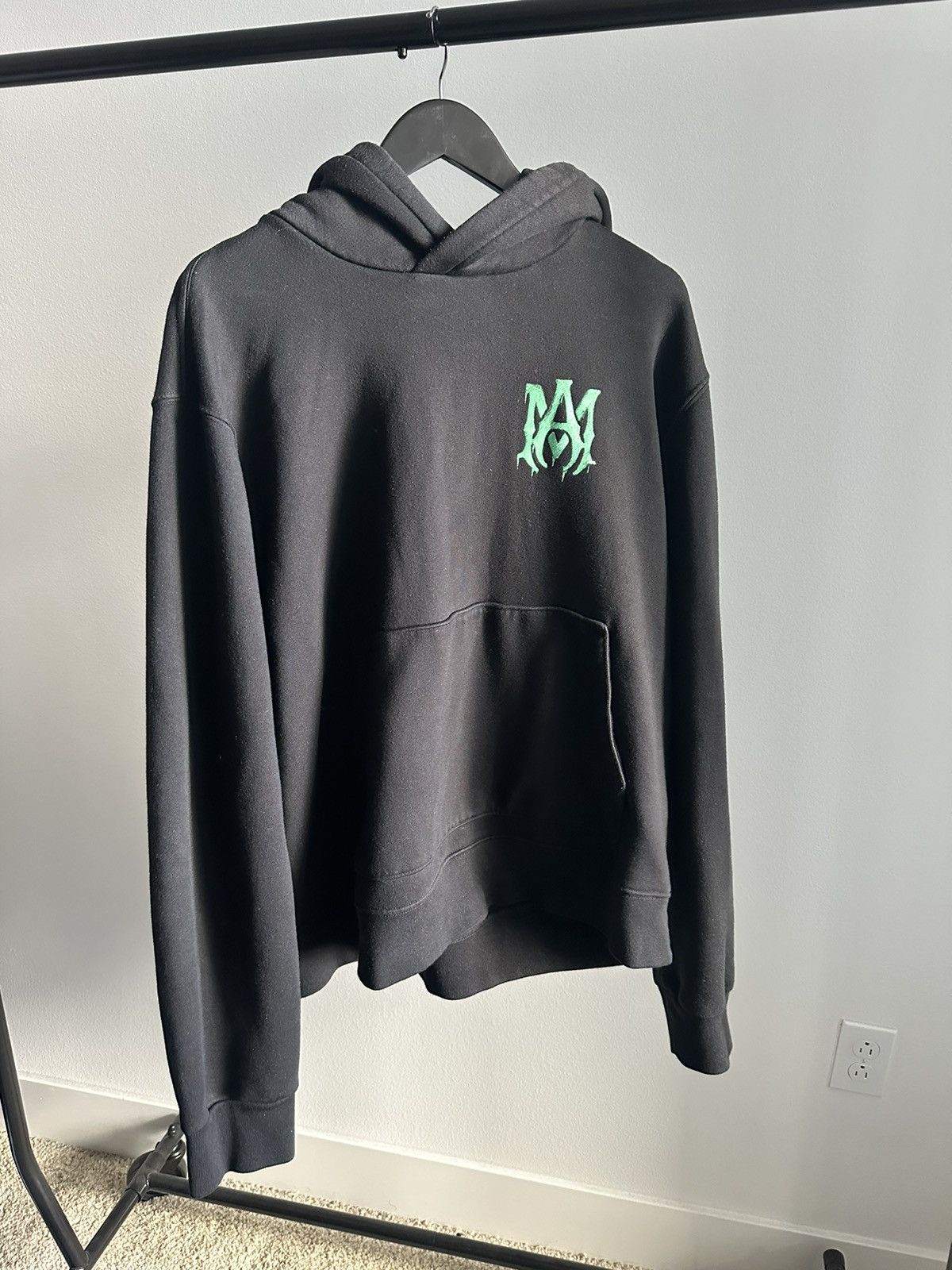 image of Amiri Logo Hoodie in Black, Men's (Size XL)