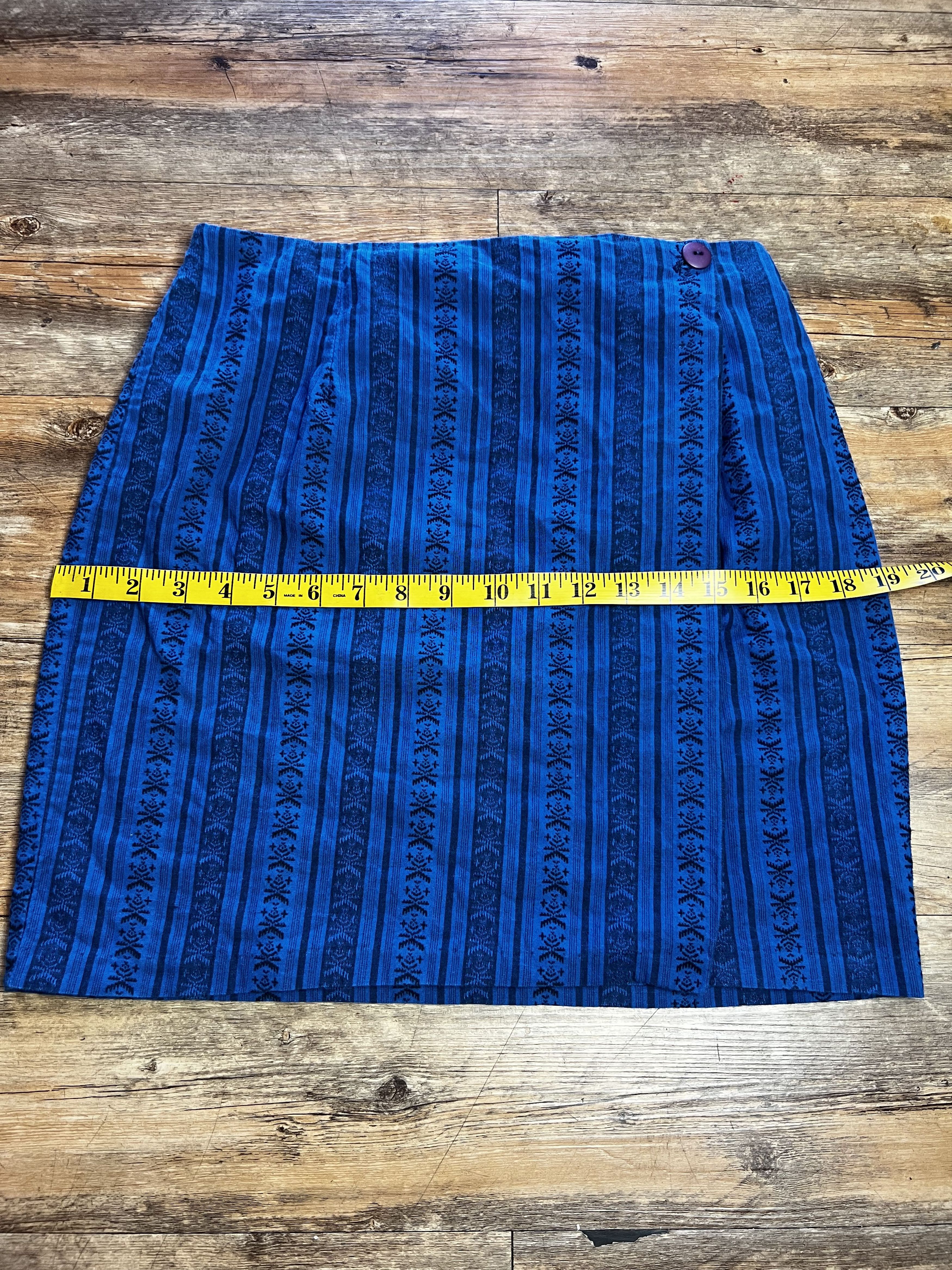 Vintage Vintage Blue Allison Tracy Skirt Size 28" / US 6 / IT 42 - 5 Thumbnail