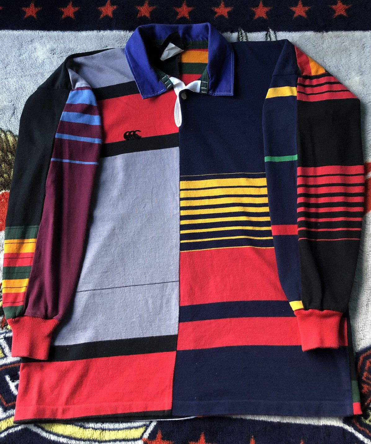 Canterbury of New Zealand Vintage Canterbury Rugby Ugly Colour Long Sleeve Size US L / EU 52-54 / 3 - 2 Thumbnail