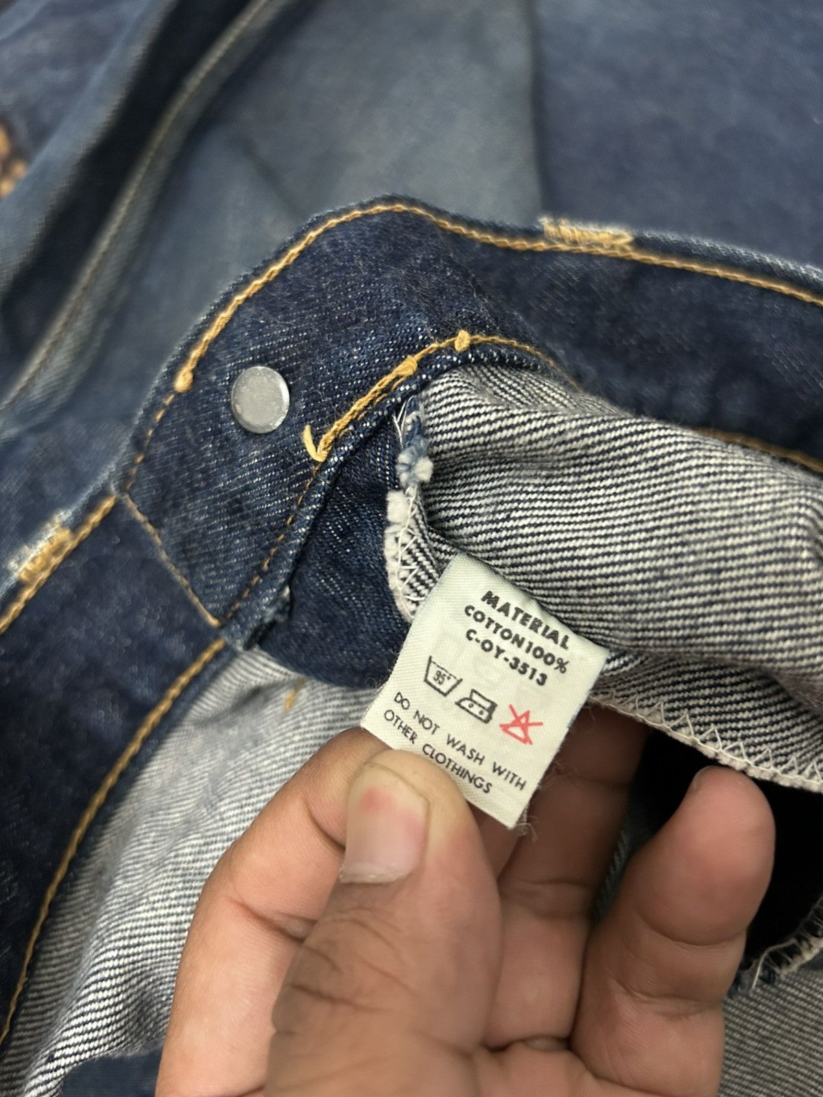 Tornado Mart Vintage Big John Distressed Super Flare Jeans Size US 32 / EU 48 - 16 Thumbnail