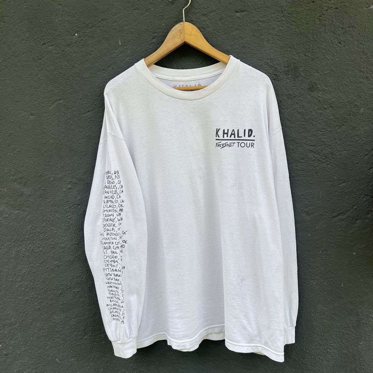 Rap Tees Thrashed Khalib Free Spirit 2019 Tour Rap Tee Size US XL / EU 56 / 4 - 2 Thumbnail
