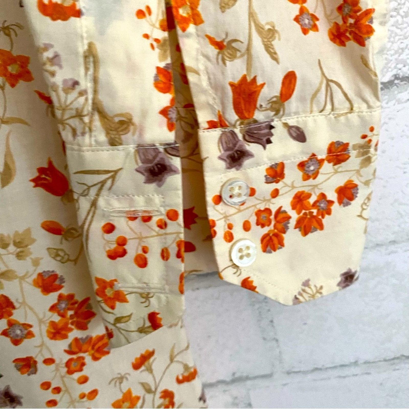 Grifoni Mauro Grifoni Italy $480 Floral Cotton Shirt Dress 4-6 Size S / US 4 / IT 40 - 3 Thumbnail