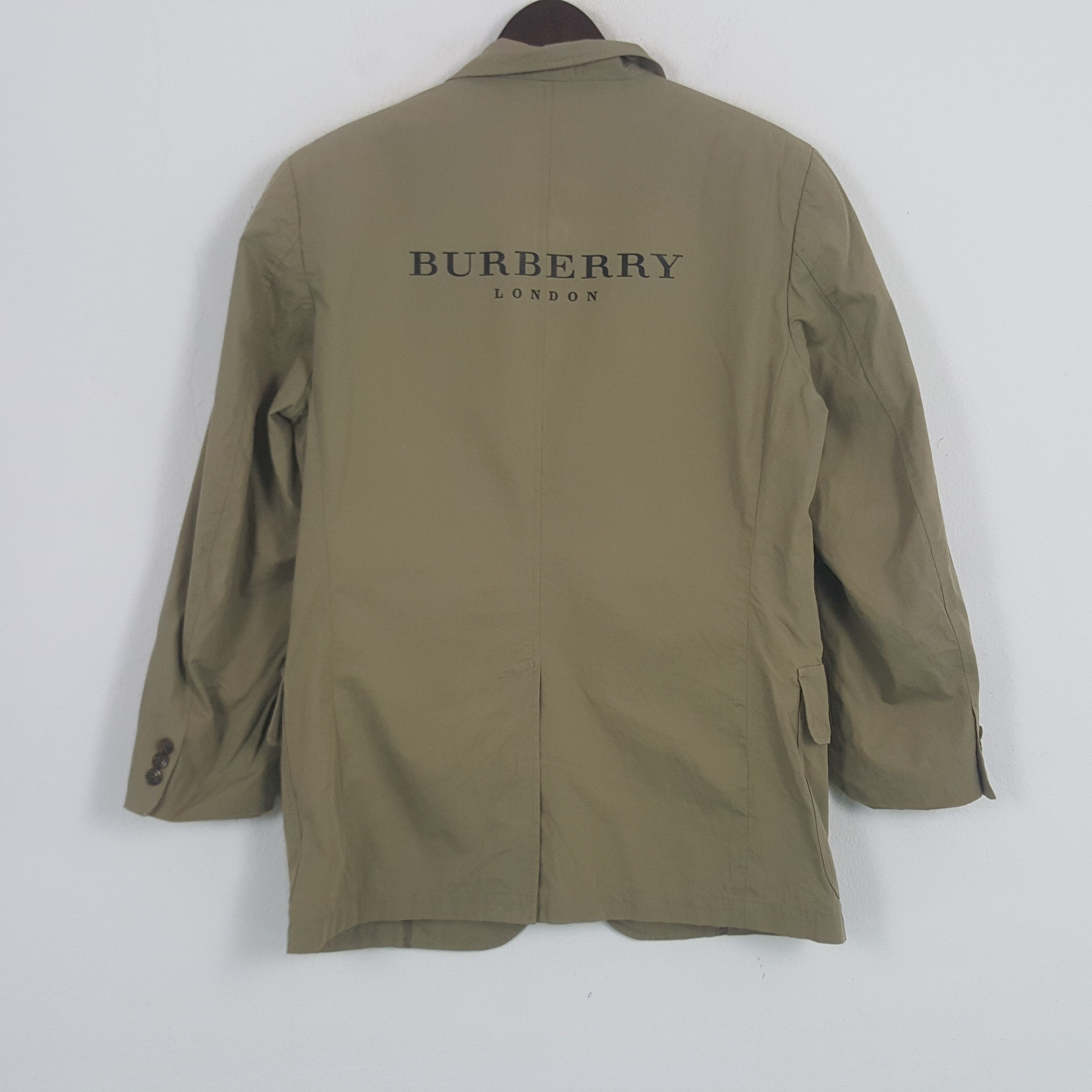 Burberry × Vintage Vintage Burberry London Custom Spell Out Blazer Jacket Size 38S - 1 Thumbnail