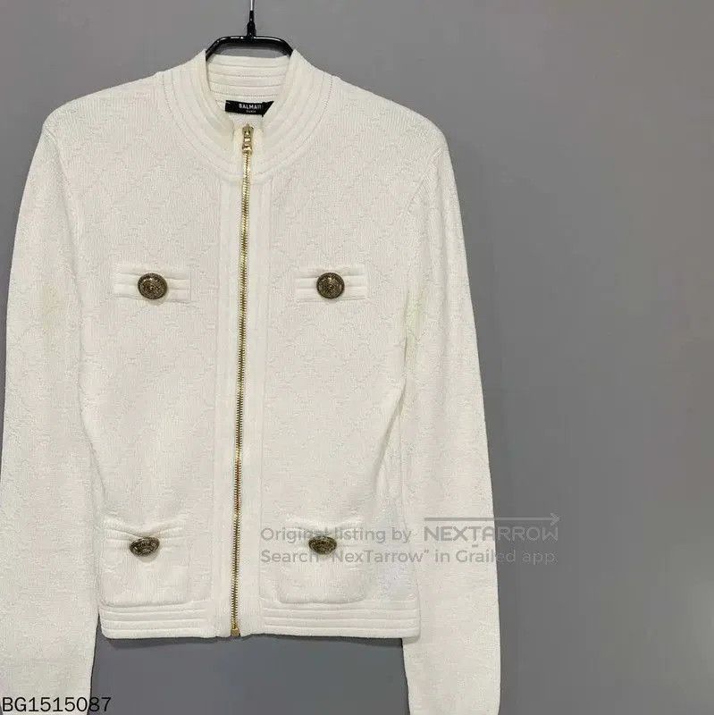 Balmain Balmain Off-White Knit Pullover for Women . Size XXS / US 00 / IT 34 - 2 Thumbnail
