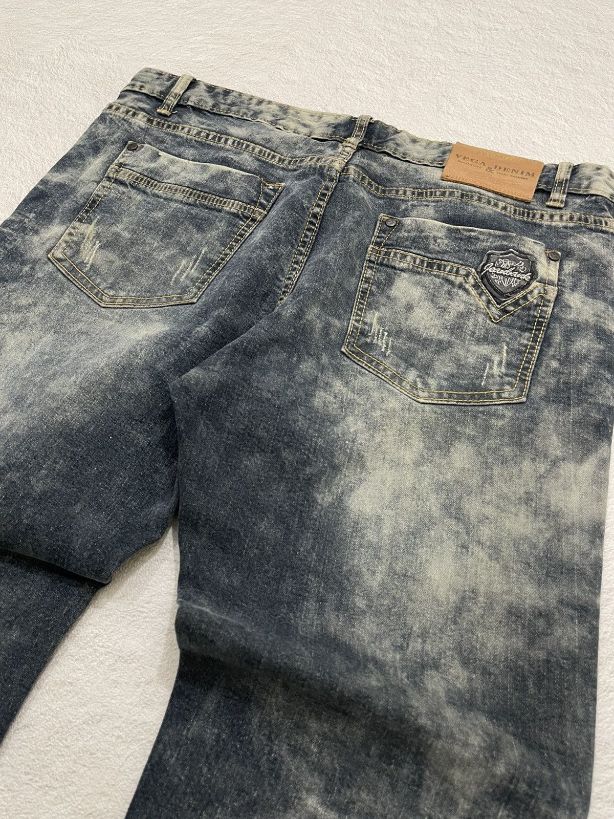 Hysteric Glamour 2000s Acid Washed Denim Distressed Y2K Size US 36 / EU 52 - 7 Thumbnail