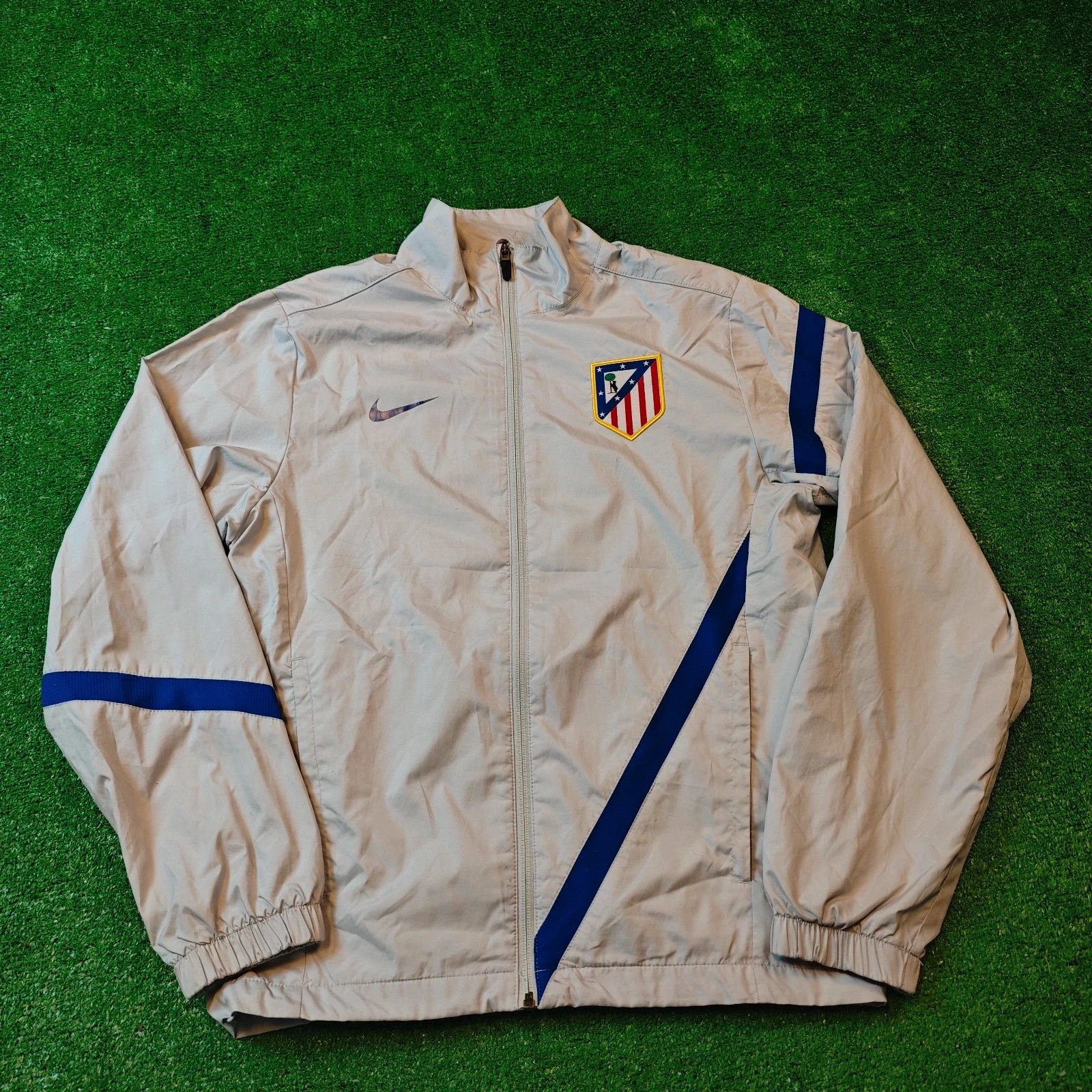 Nike Nike Atletico Madrid Jacket Mens Small zip gray windbreaker Size US S / EU 44-46 / 1 - 1 Thumbnail
