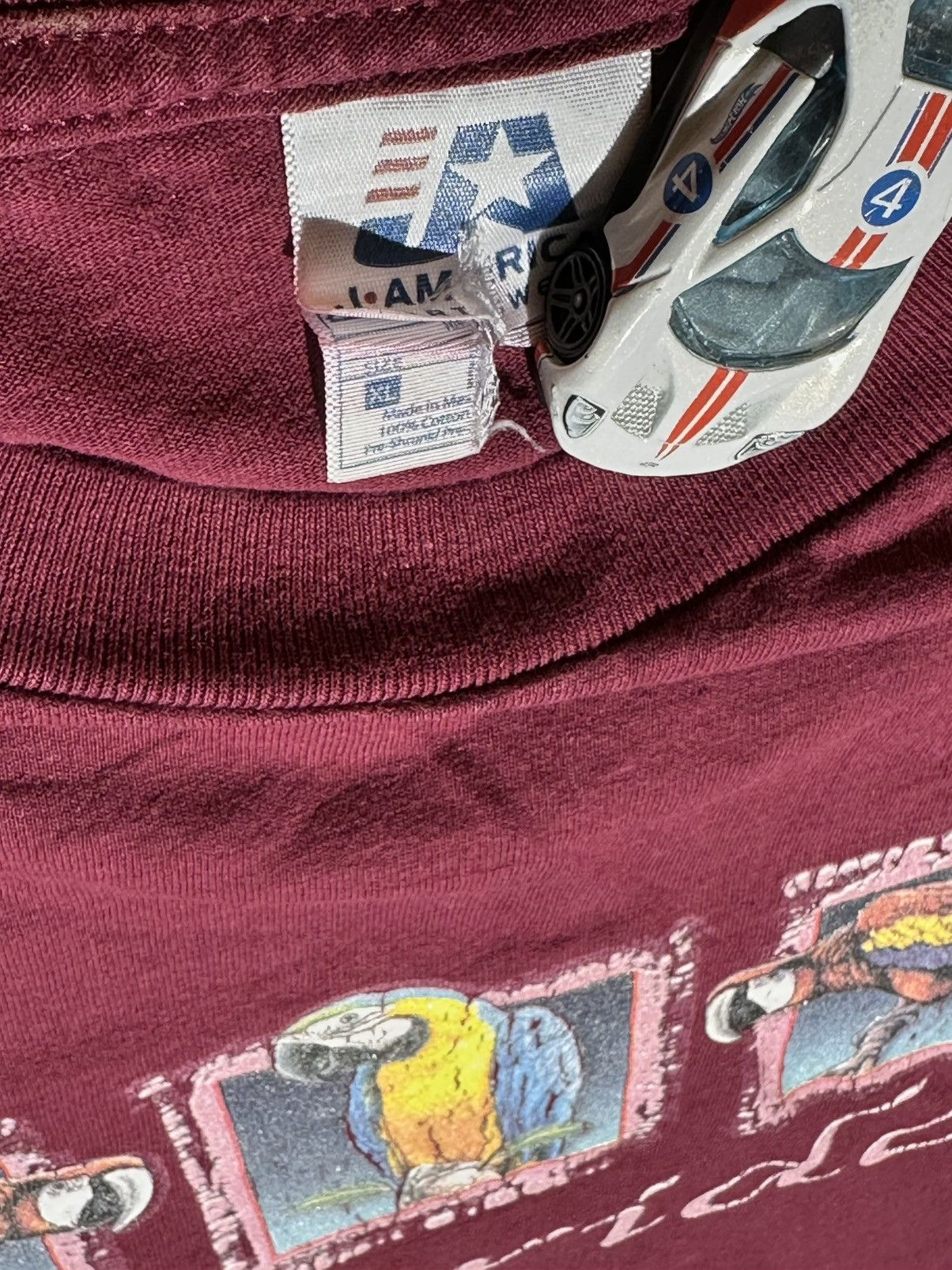 Other Scarlet Macaw Birds Florida burgundy Tshirt Size US XL / EU 56 / 4 - 5 Thumbnail