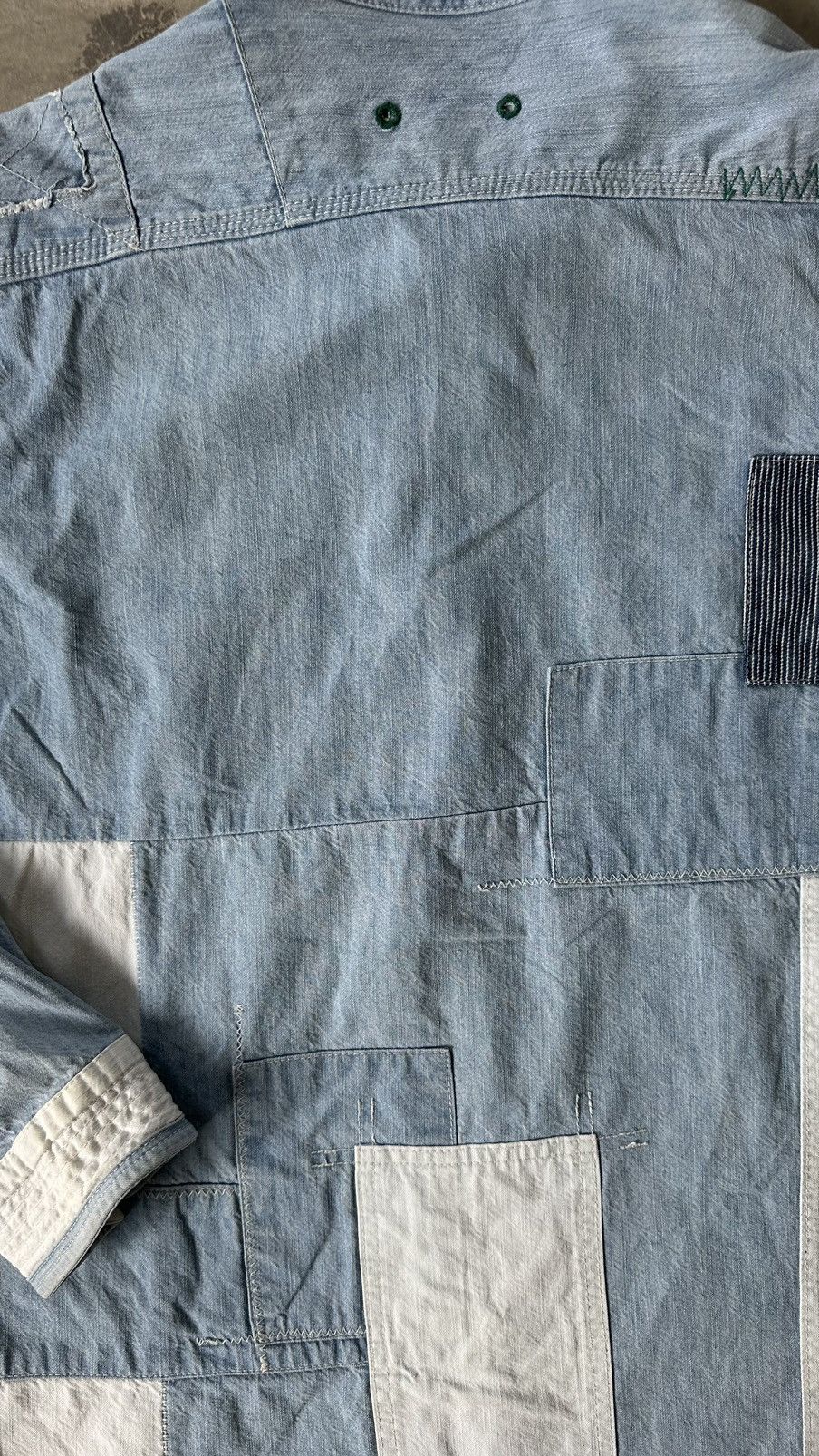 Oshkosh VINTAGE OSHKOSH PATCHWORK BORO BUTTON DOWN Size US M / EU 48-50 / 2 - 6 Thumbnail