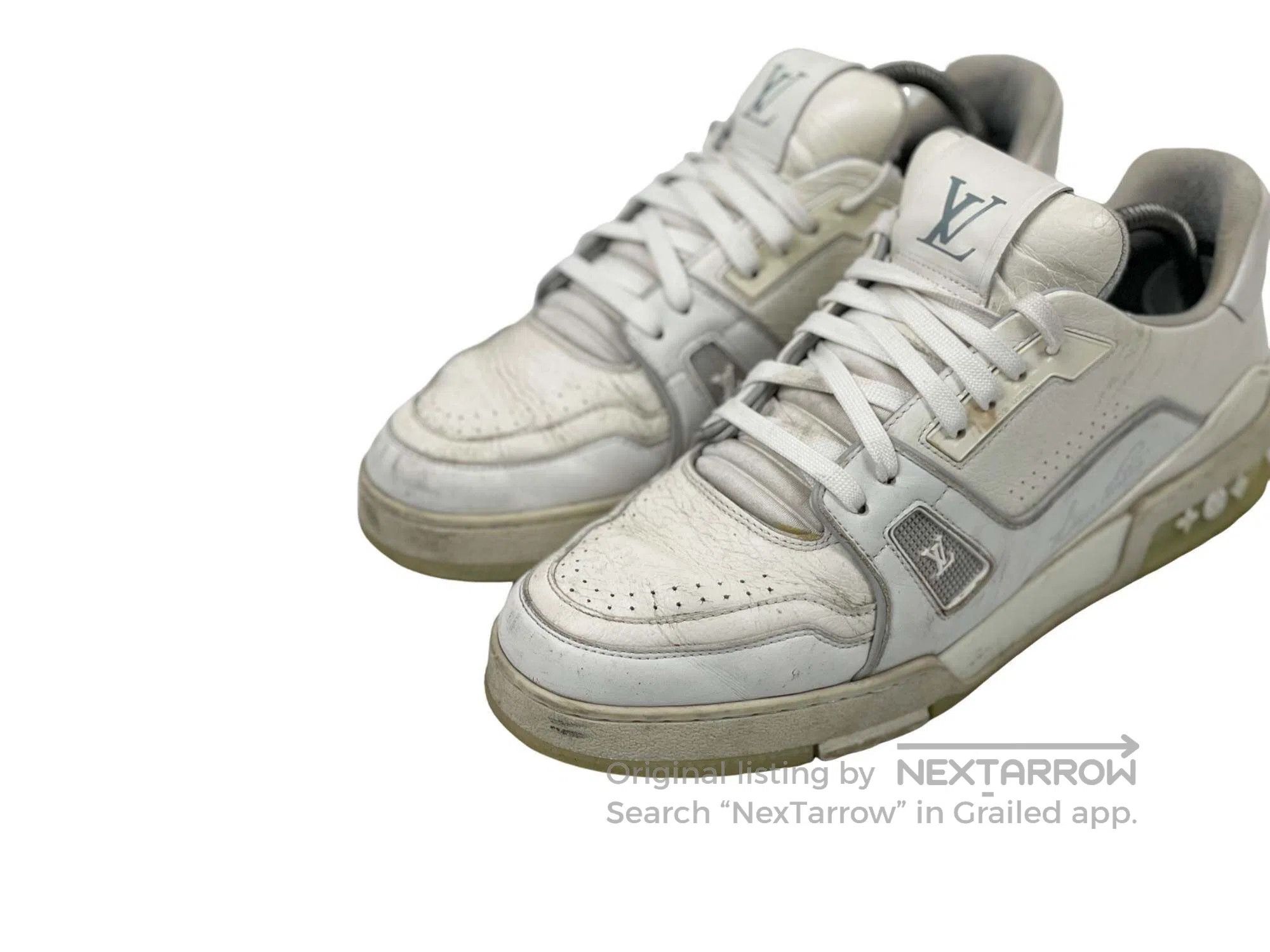 Louis Vuitton Louis Vuitton All White Cement Grey Low-top Casual Shoes Size US 8 / EU 41 - 2 Thumbnail