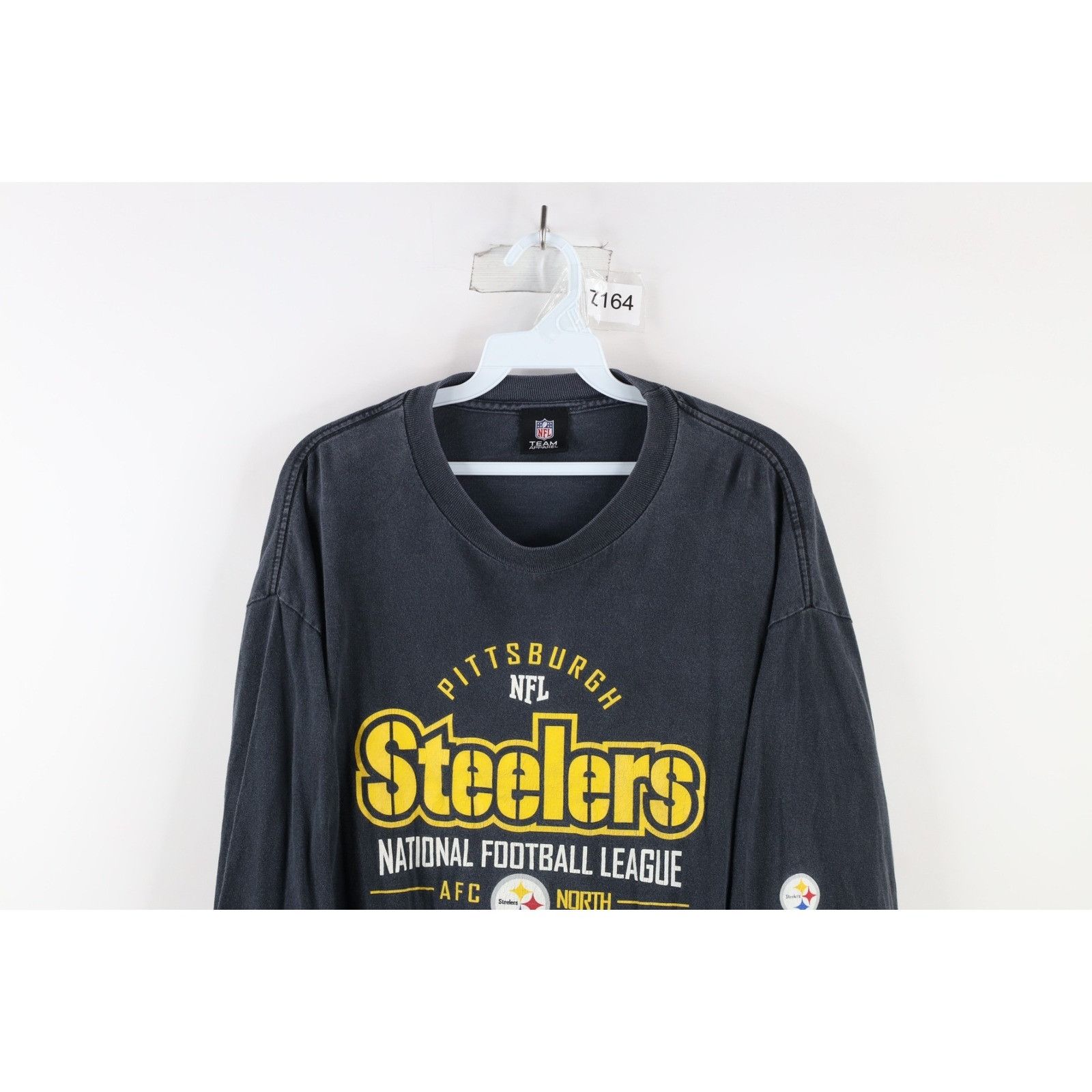 Vintage Vintage Faded Spell Out Pittsburgh Steelers Football T-Shirt Size US XL / EU 56 / 4 - 2 Thumbnail