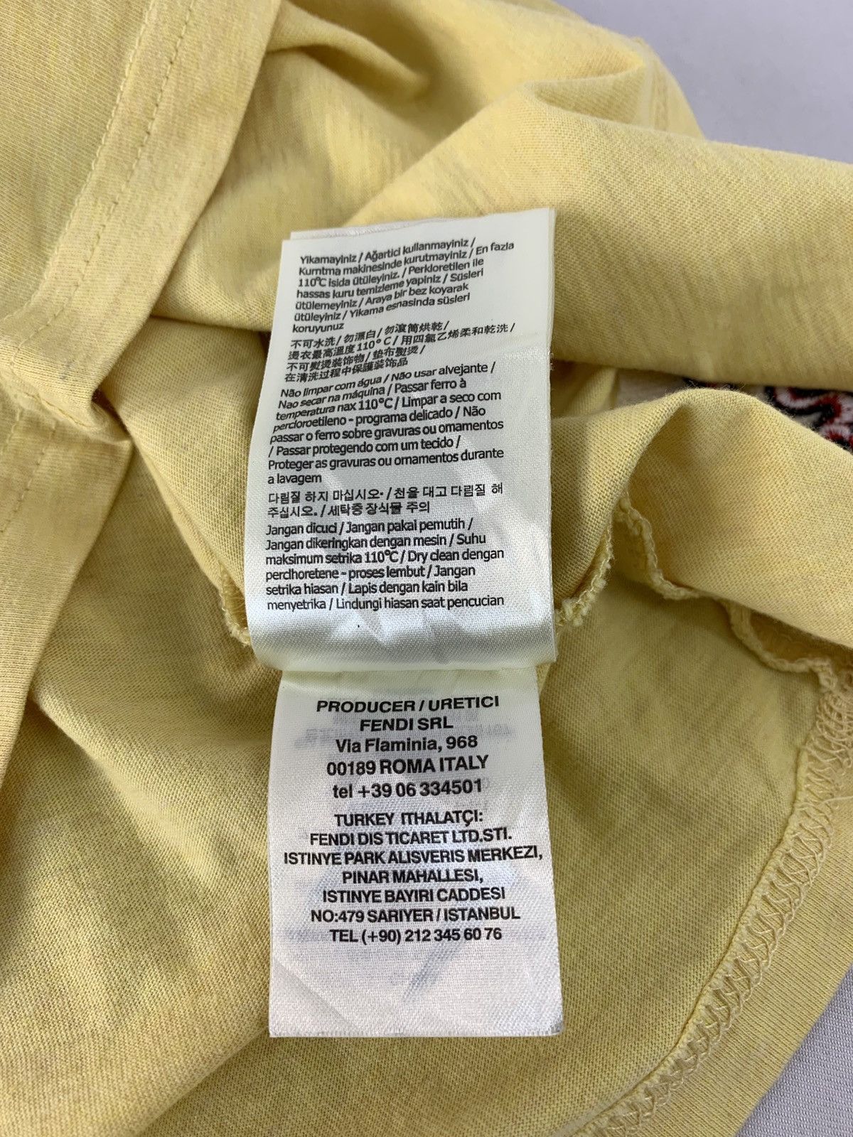 Fendi Fendi Roma Italia Cup Coffee Graphic Screen Printed Tee Size US S / EU 44-46 / 1 - 10 Thumbnail