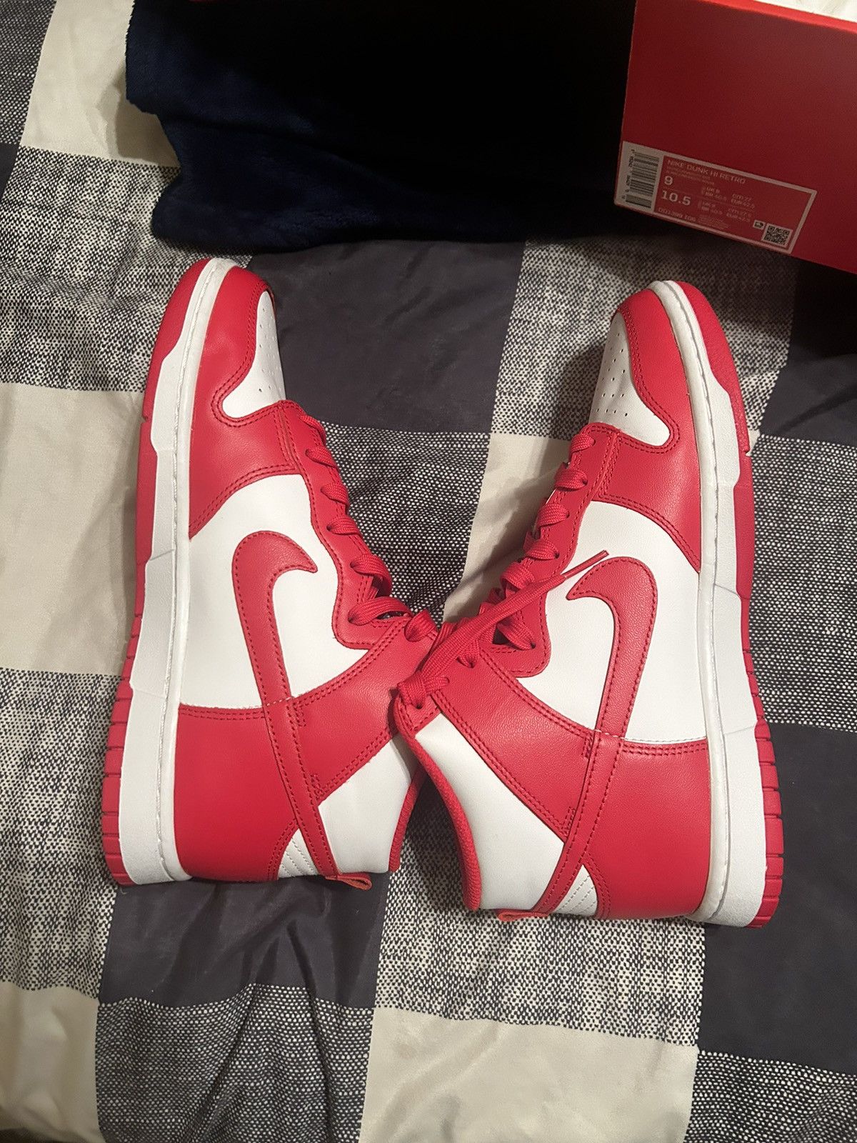 Nike Nike dunk high red Size US 9 / EU 42 - 4 Thumbnail
