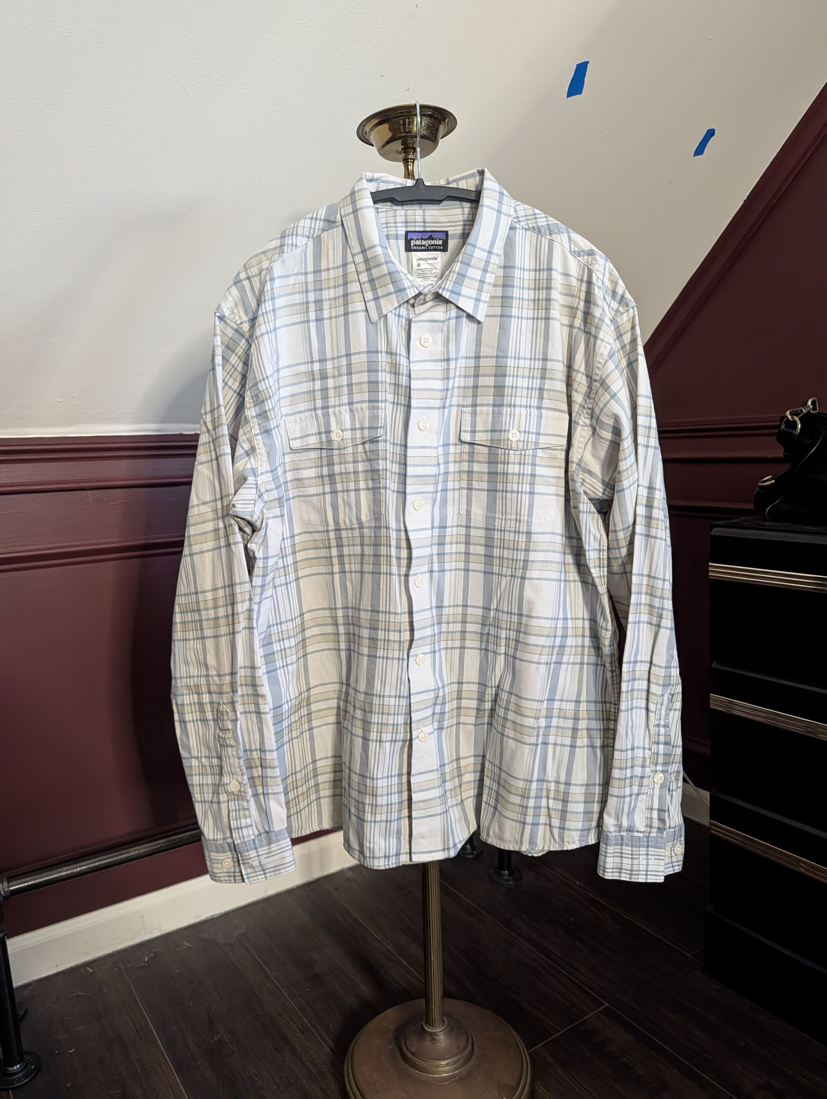 Patagonia Light flannel plaid organic dual chest pocket shirt Size US L / EU 52-54 / 3 - 1 Thumbnail