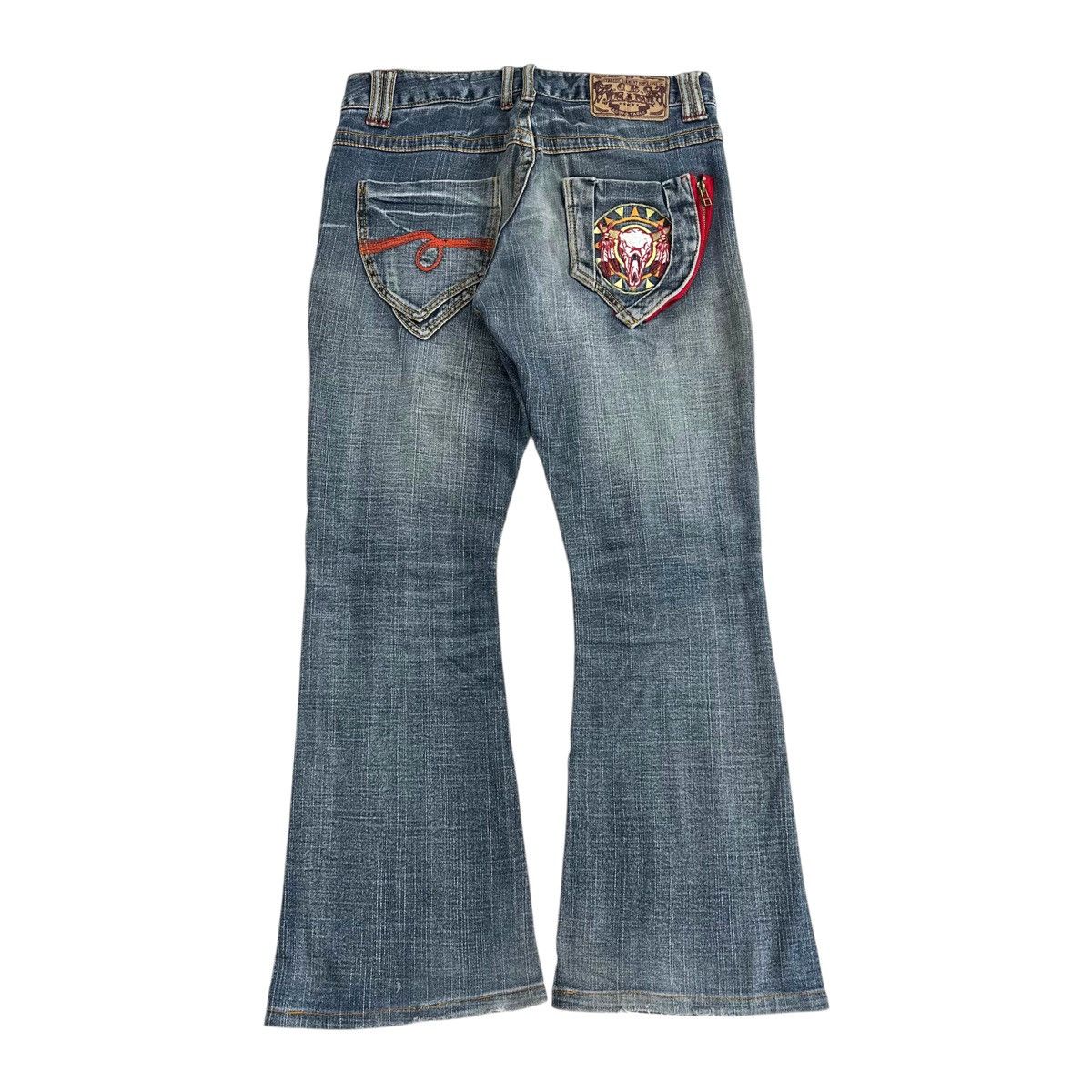 If Six Was Nine × Japanese Brand × Le Grande Bleu (L.G.B.) BCBG Flared Jeans Embroidered Bootcut Denim Pants Size 30" / US 8 / IT 44 - 1 Thumbnail