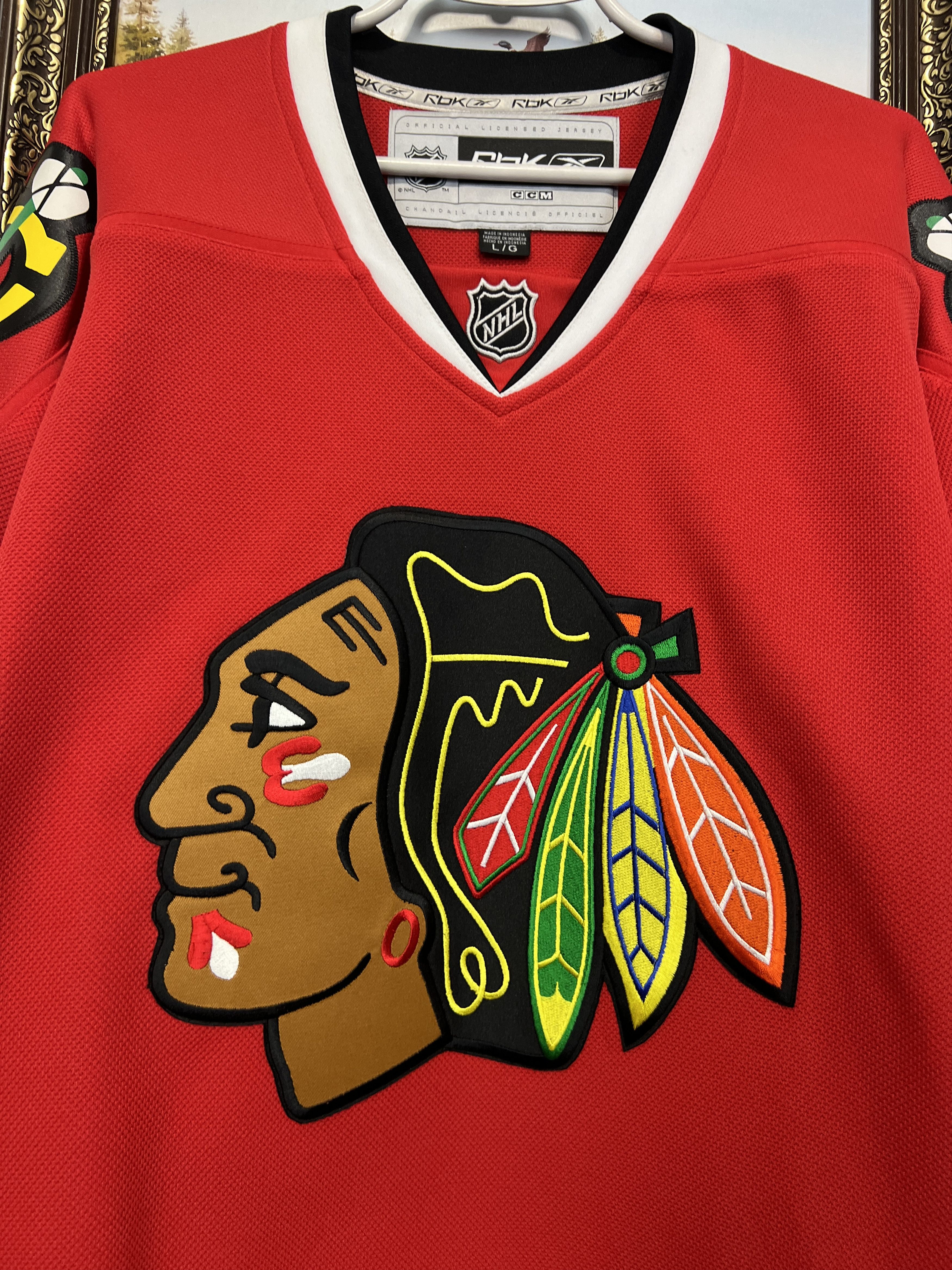 Reebok Chicago Blackhawks Ruutu #15 CCM RED NHL Ice Hockey Jersey Size US L / EU 52-54 / 3 - 3 Thumbnail