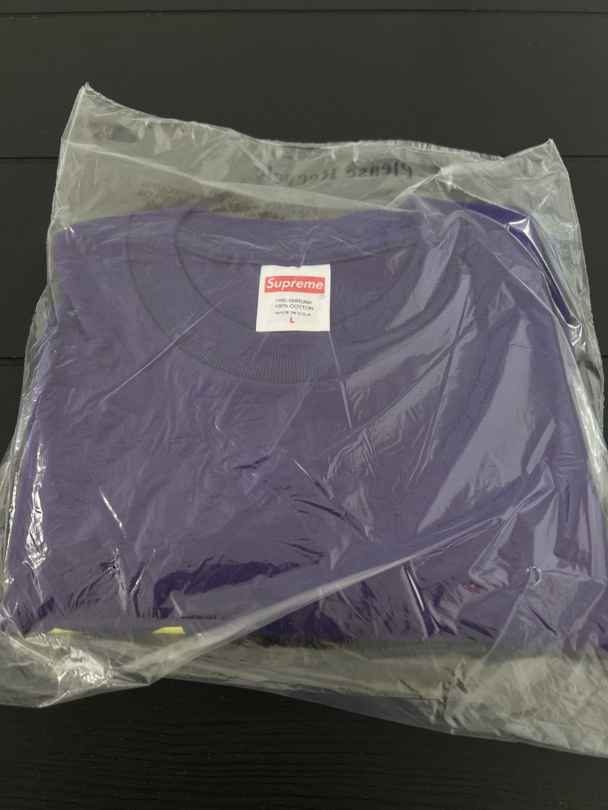 Supreme Supreme Arabic Logo Tee Purple Large Size US L / EU 52-54 / 3 - 3 Thumbnail