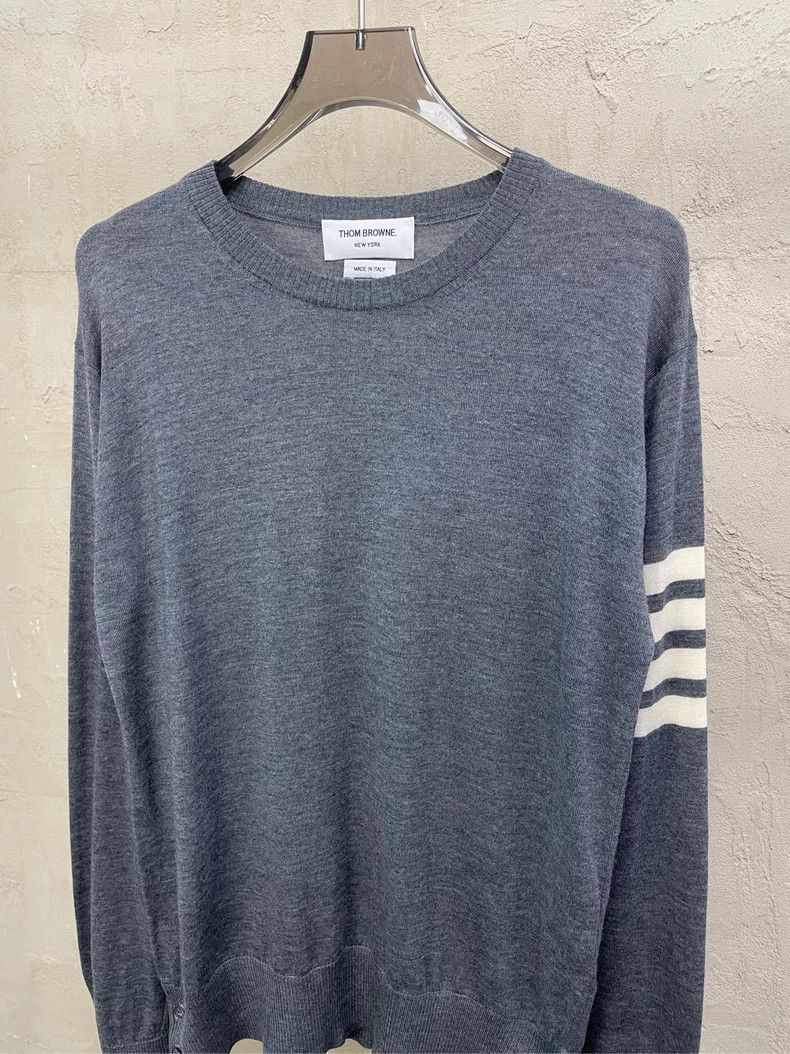 Thom Browne Thom Browne Round collar wool sweater Size US M / EU 48-50 / 2 - 3 Thumbnail