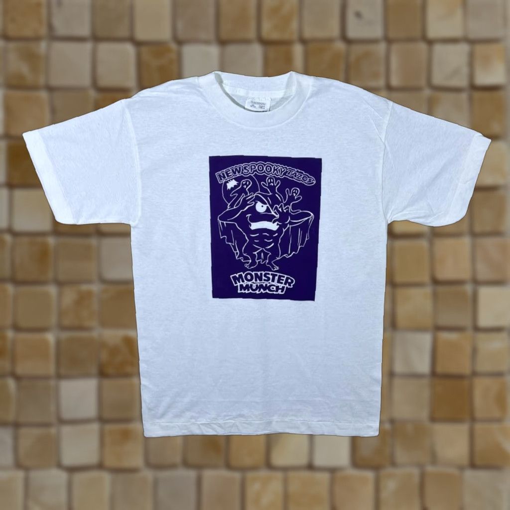 Vintage VINTAGE Screen Stars Monster Munch “New Spooky Tazos” Single Stitch T-Shirt Women's S Size S / US 4 / IT 40 - 1 Thumbnail