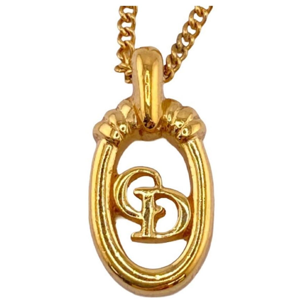 Christian Dior Monsieur Iconic Classic Dior Logo CD Dior Gold Chain Necklace Size ONE SIZE - 1 Thumbnail