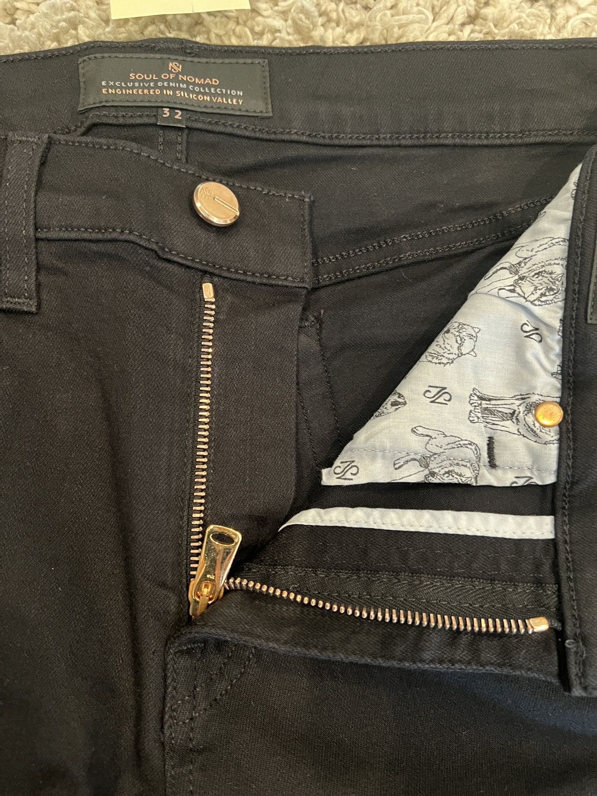 Other SOUL OF NOMAD Akira Skinny Denim Jeans NightRider Black Size US 32 / EU 48 - 5 Thumbnail