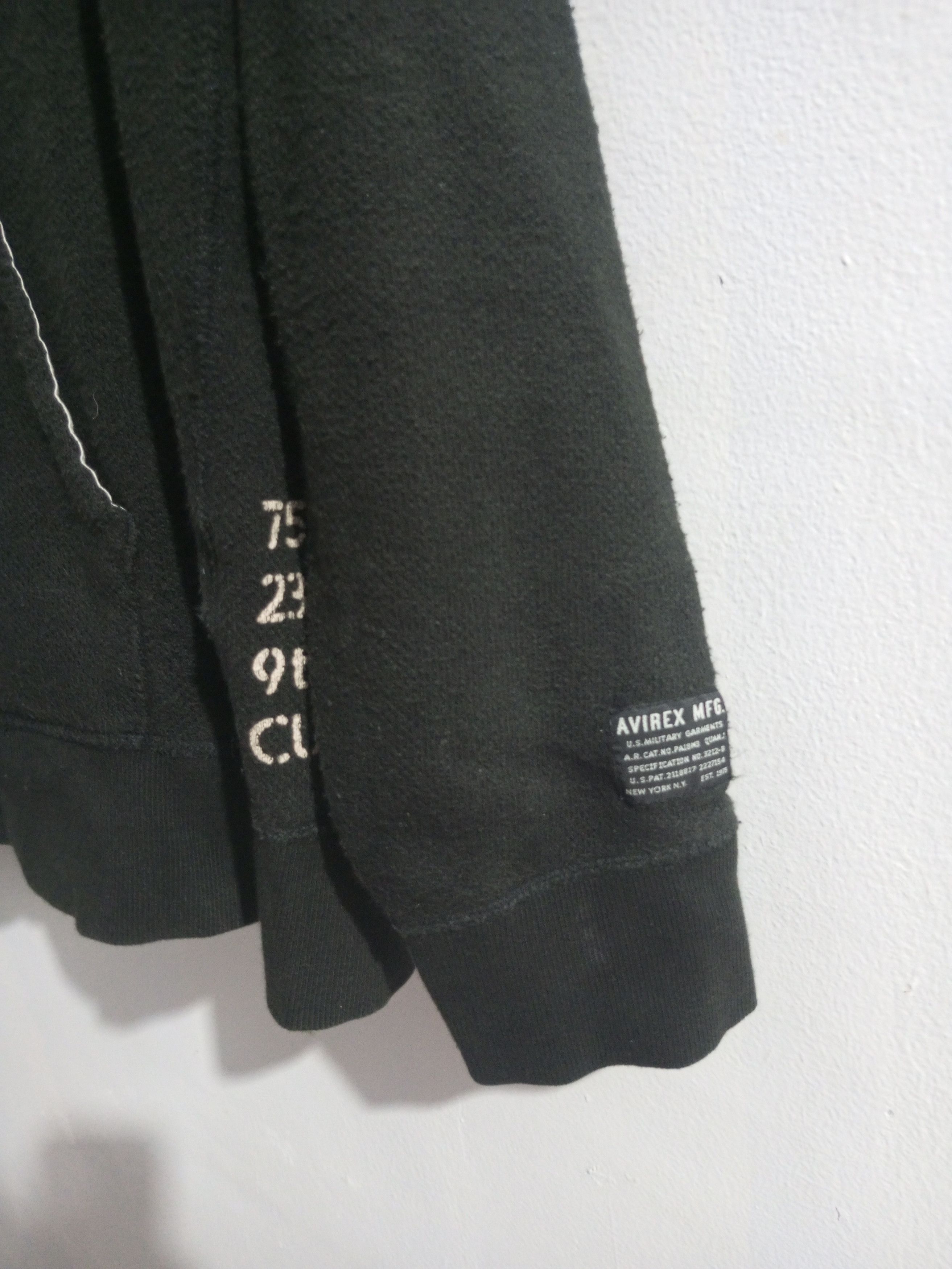 Japanese Brand Vintage avirex fighter fur hoodie Size US XL / EU 56 / 4 - 4 Thumbnail
