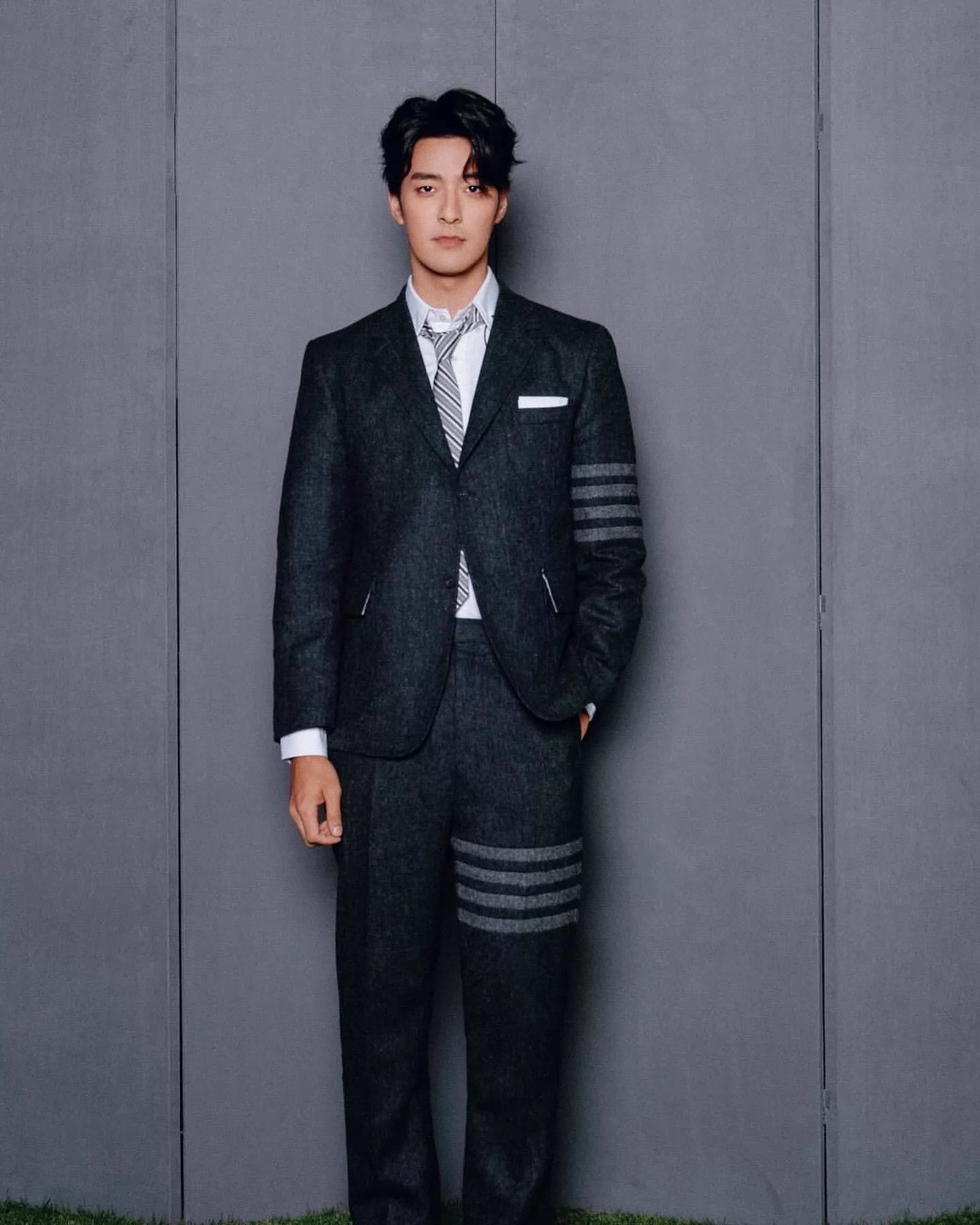 Thom Browne Thom Browne 4-Bar Suit Jacket Men Black/Gray Rare Thick Size US M / EU 48-50 / 2 - 8 Thumbnail