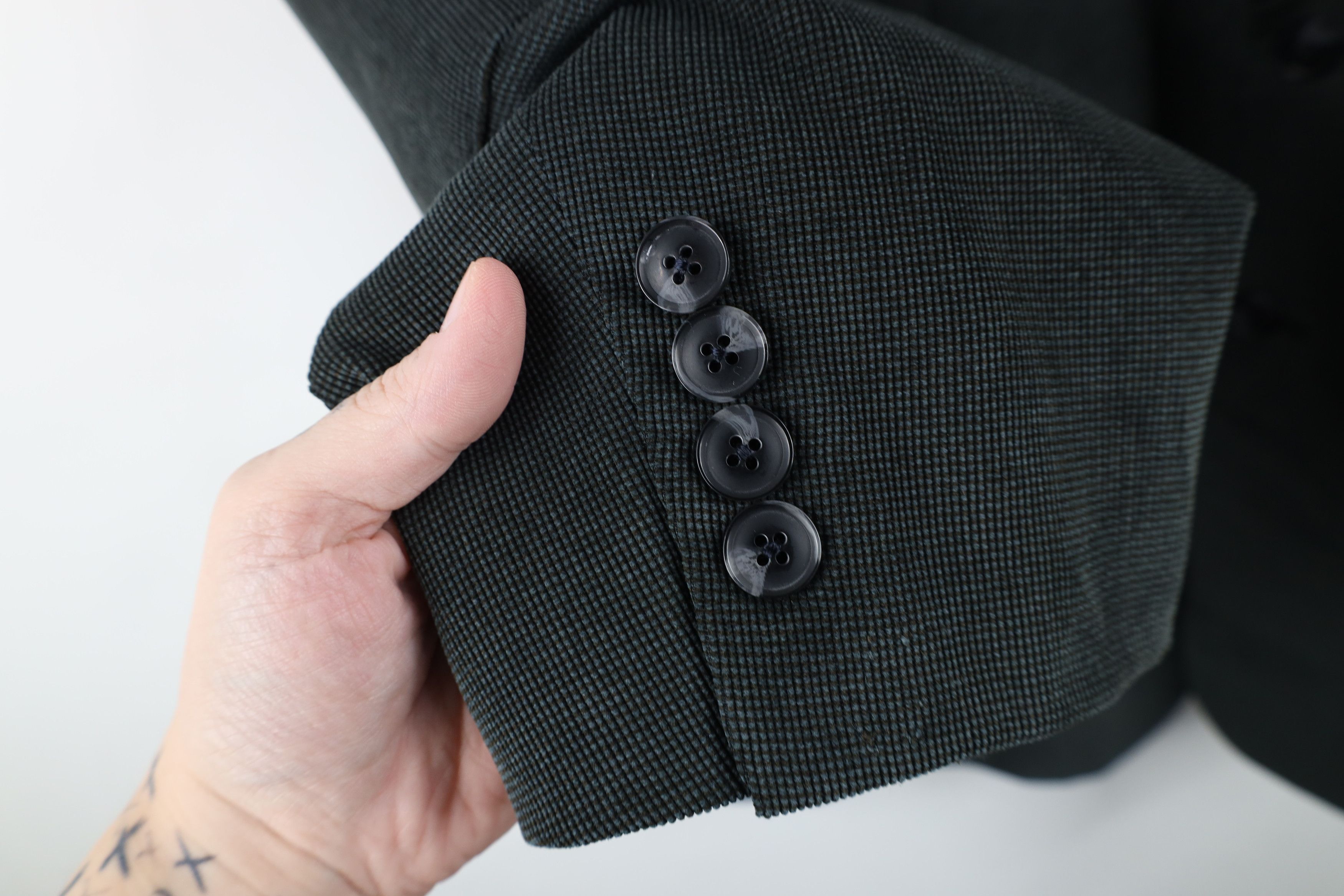 Vintage Marco Grassi Corduroy 2 Button Suit Coat Blazer Jacket Gray Size US XXL / EU 58 / 5 - 5 Thumbnail