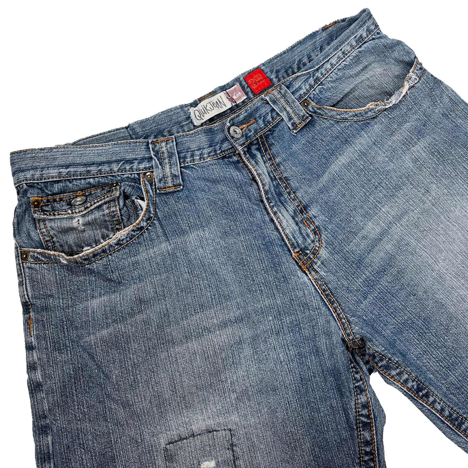 Quiksilver Quiksilver Vintage Stressed Y2K Wide Leg Jeans • W38 Size US 38 / EU 54 - 5 Thumbnail