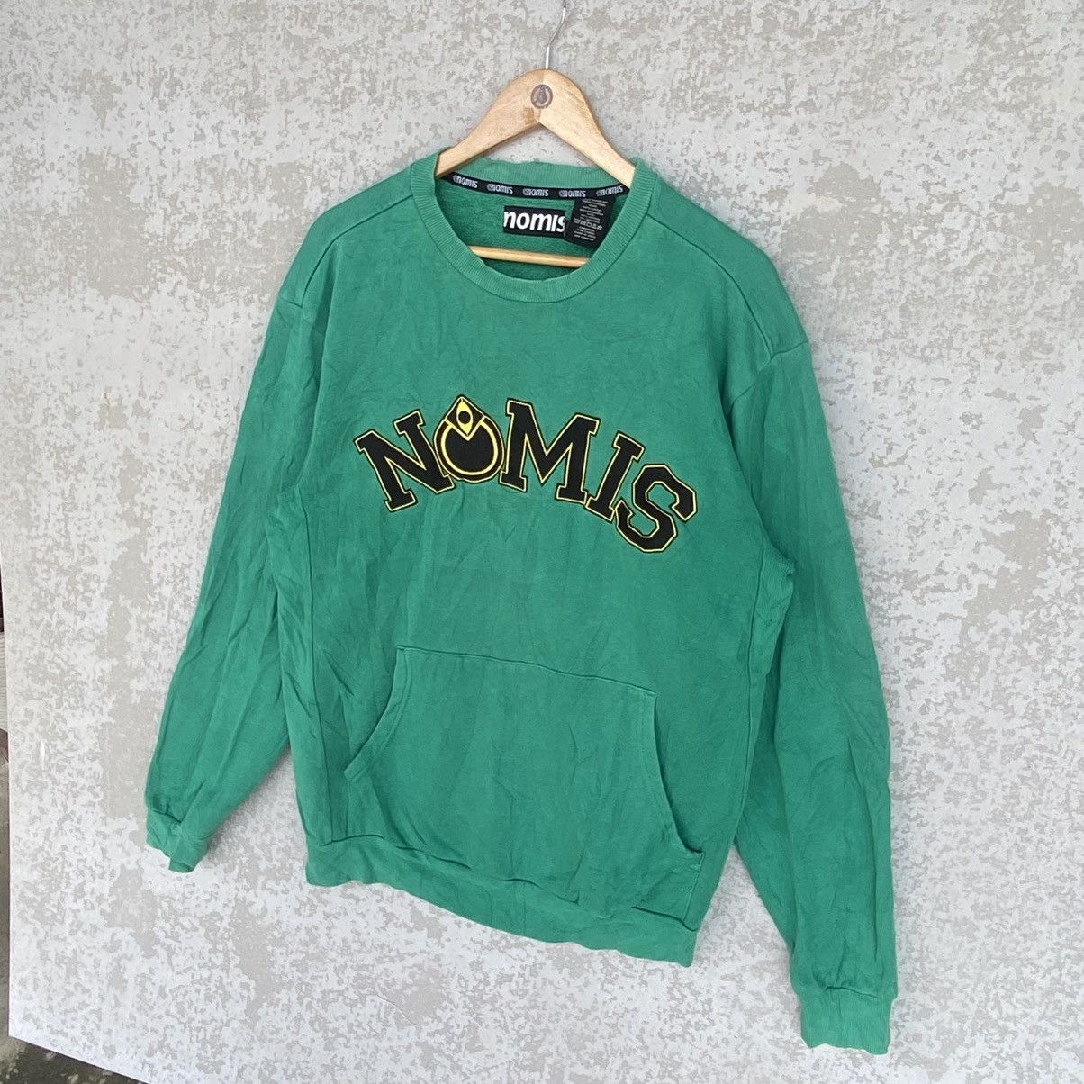 Other Vintage Nomis Big Logo Embroidered Crewneck Sweatshirt Green Size US L / EU 52-54 / 3 - 2 Thumbnail