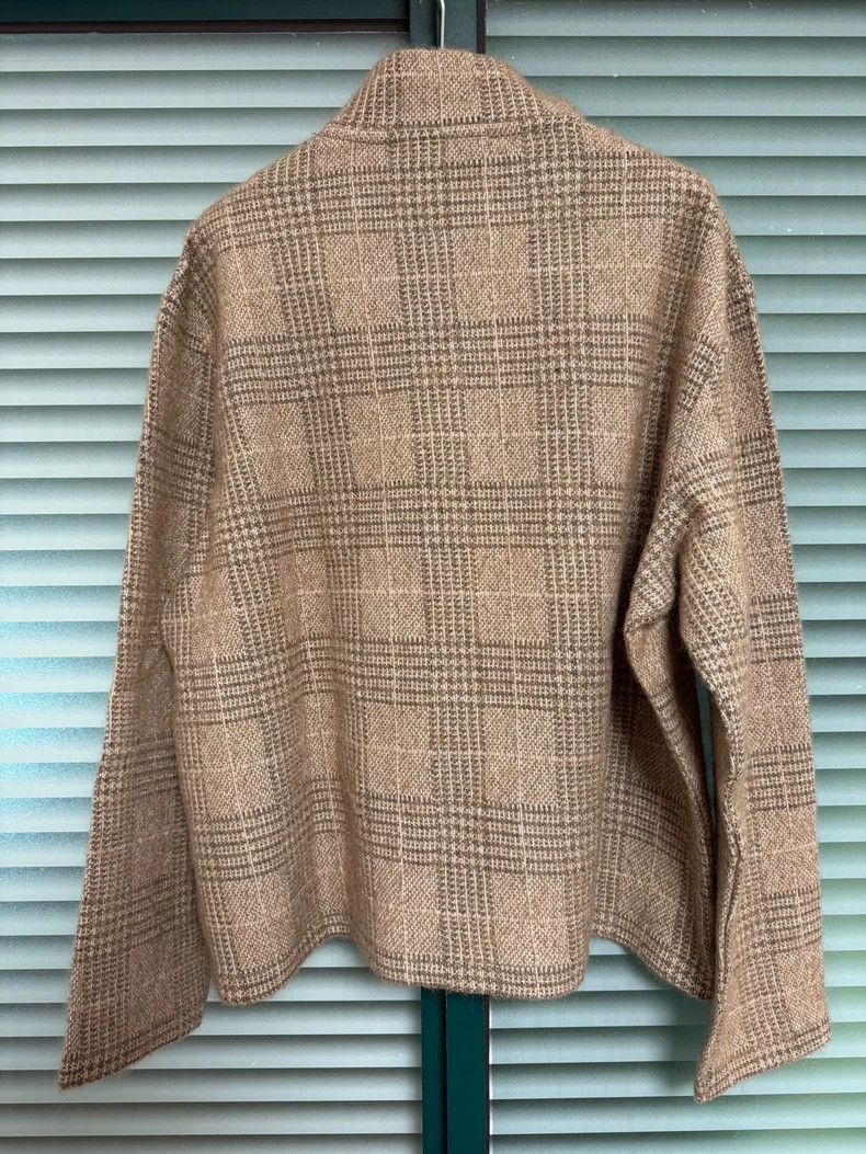 Our Legacy Our Legacy size48 Apricot checkered zipper coat Size US M / EU 48-50 / 2 - 2 Thumbnail