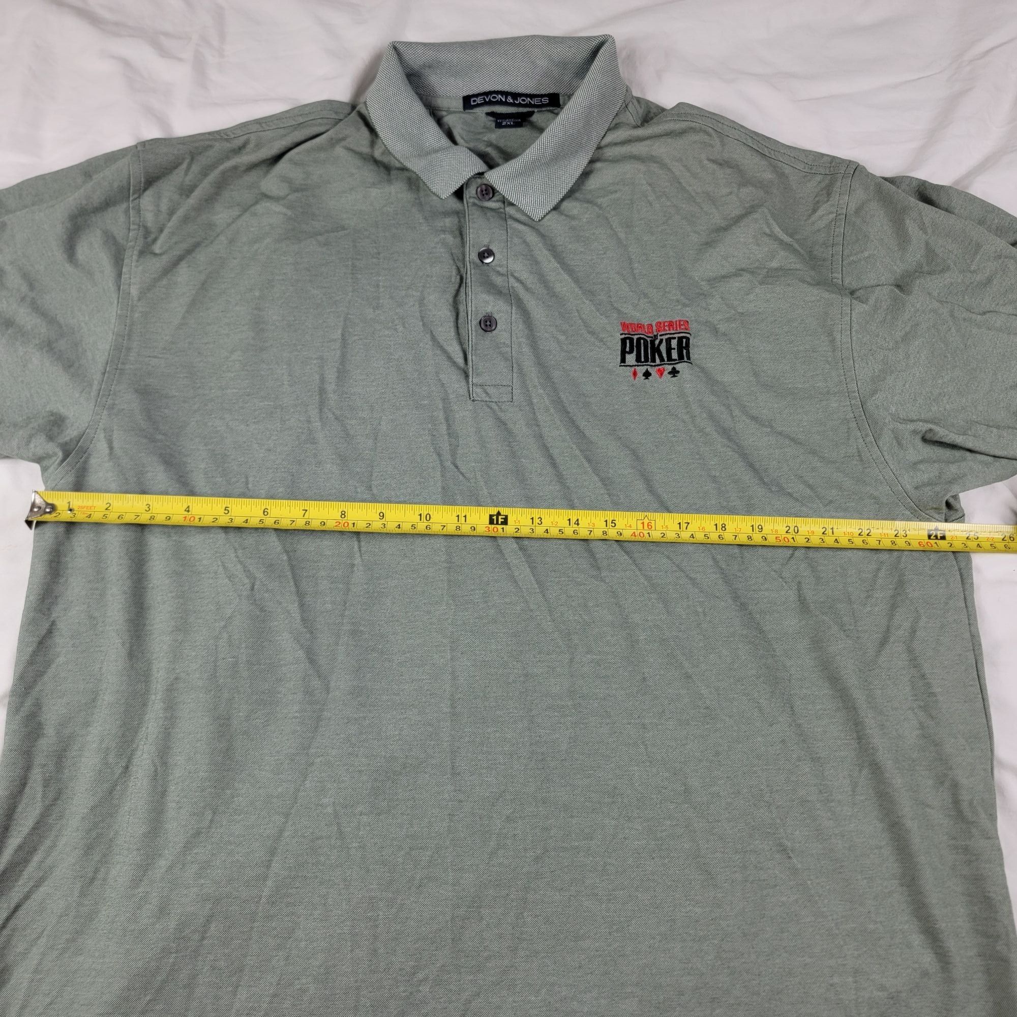 Other Devon And Jones World Series Of Poker Mens 2XL Polo Shirt Ca Size US XXL / EU 58 / 5 - 6 Thumbnail