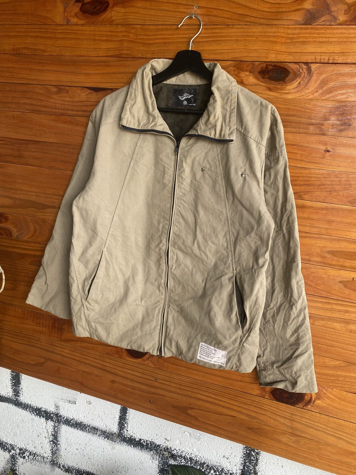 Japanese Brand Doarat Inc Beige Zip-Up Jacket – Japanese Streetwear Classic Size US M / EU 48-50 / 2 - 4 Thumbnail
