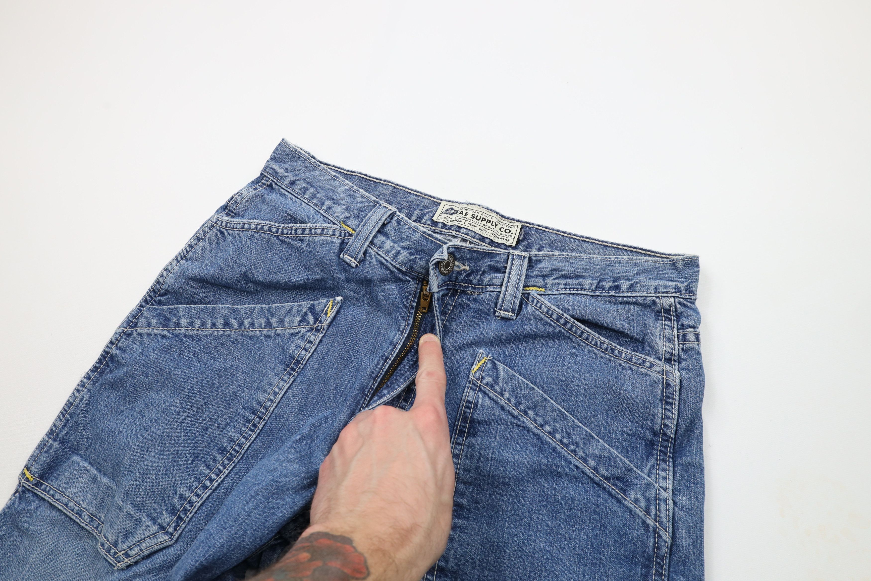 American Eagle Outfitters × Vintage Vintage 90s American Eagle Outfitters Dungaree Jeans USA Size US 30 / EU 46 - 7 Thumbnail