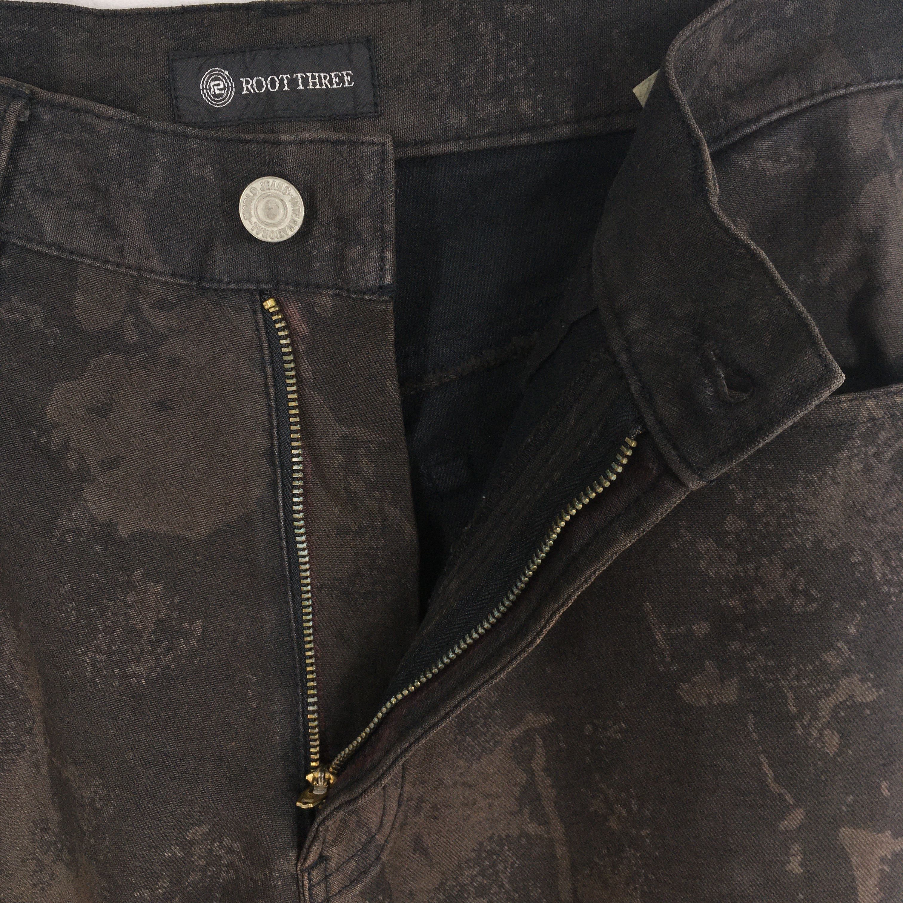 Japanese Brand Size 30x33 Root Three Japan Denim Straight Cut Faded S1736 Size US 30 / EU 46 - 6 Thumbnail