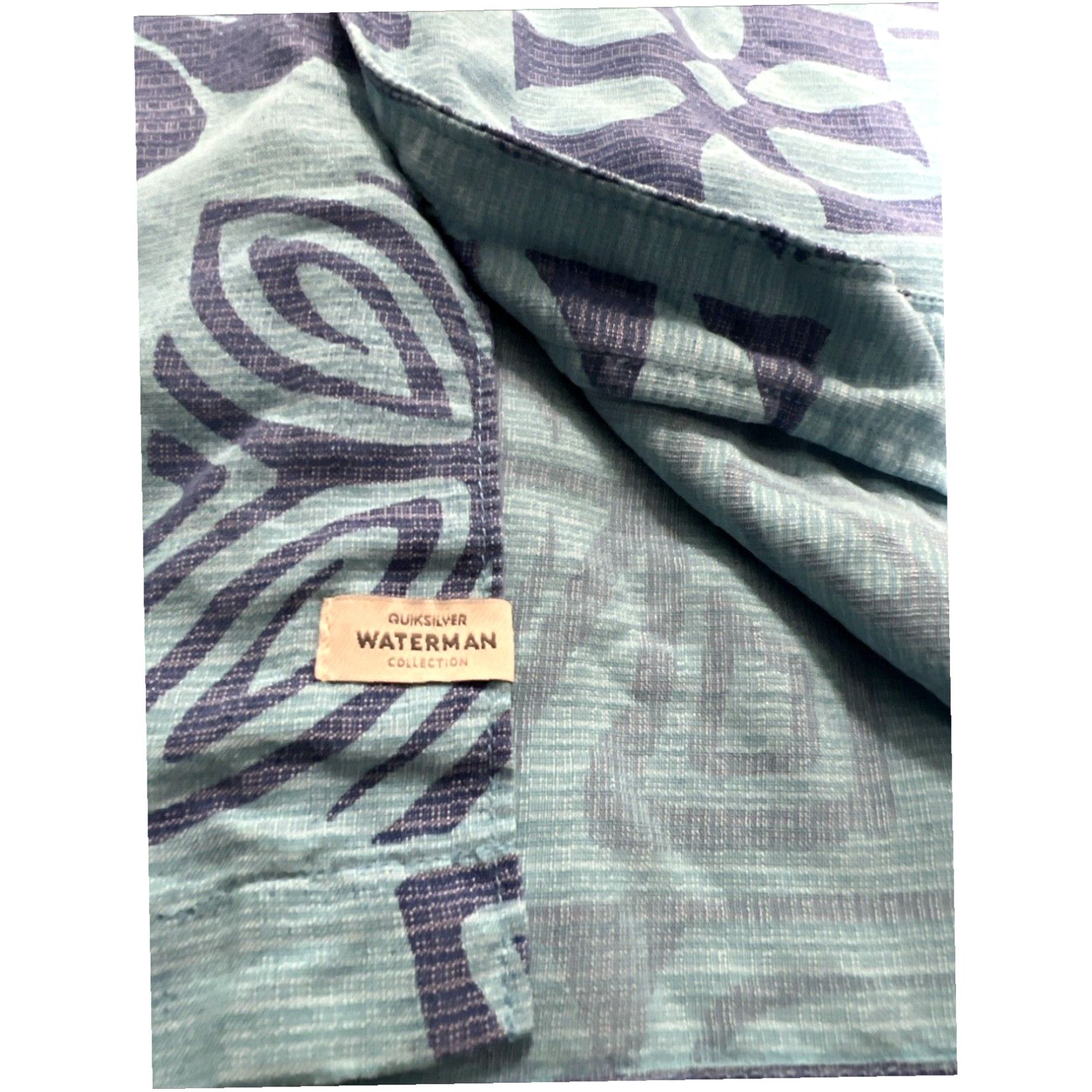 Quiksilver Hawaiian Floral Print Mens XL Short Sleeve Quiksilver Waterman Shirt Size US XL / EU 56 / 4 - 7 Thumbnail