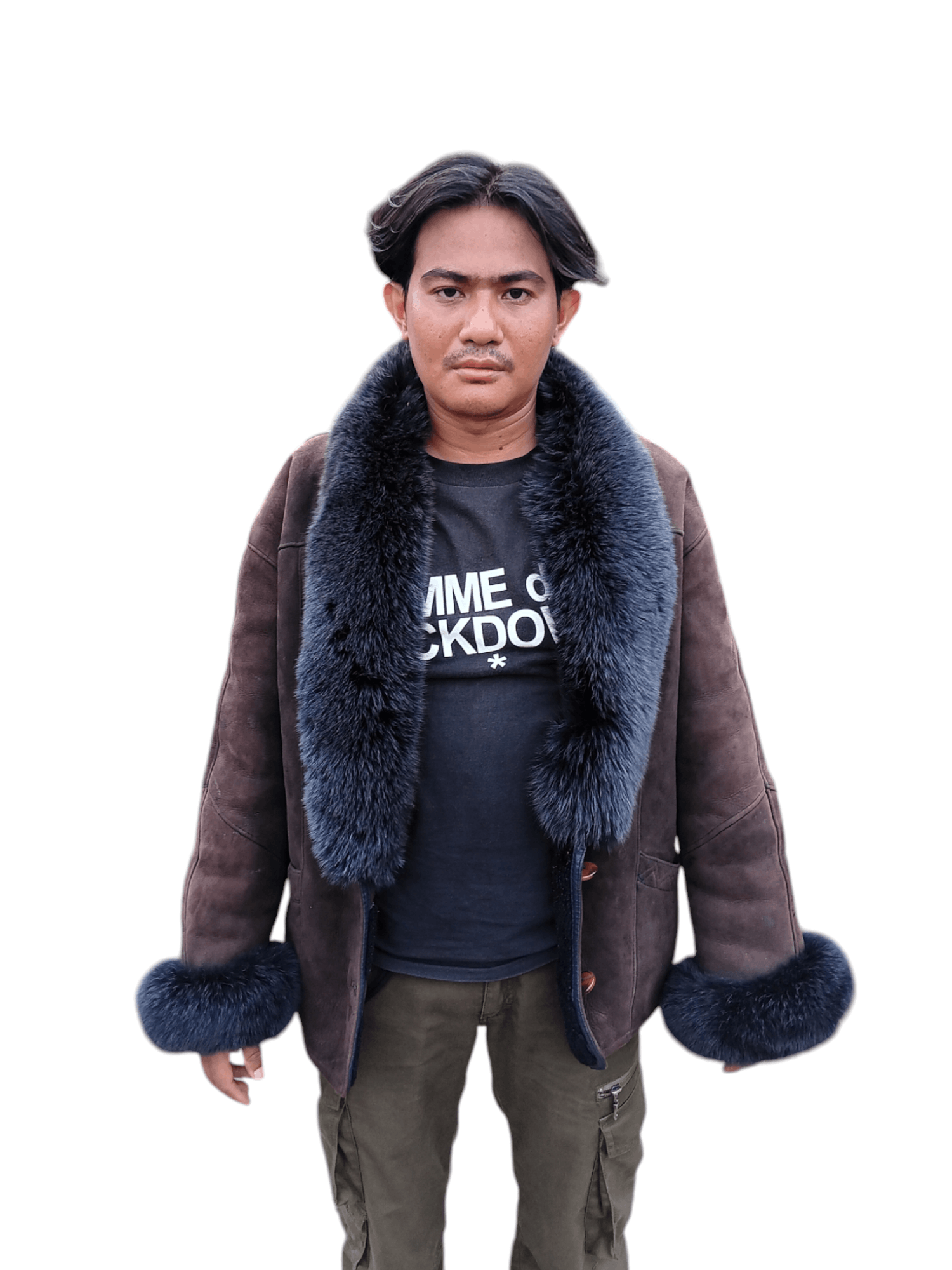 MOBA Sheep skin shearling fur coat jacket