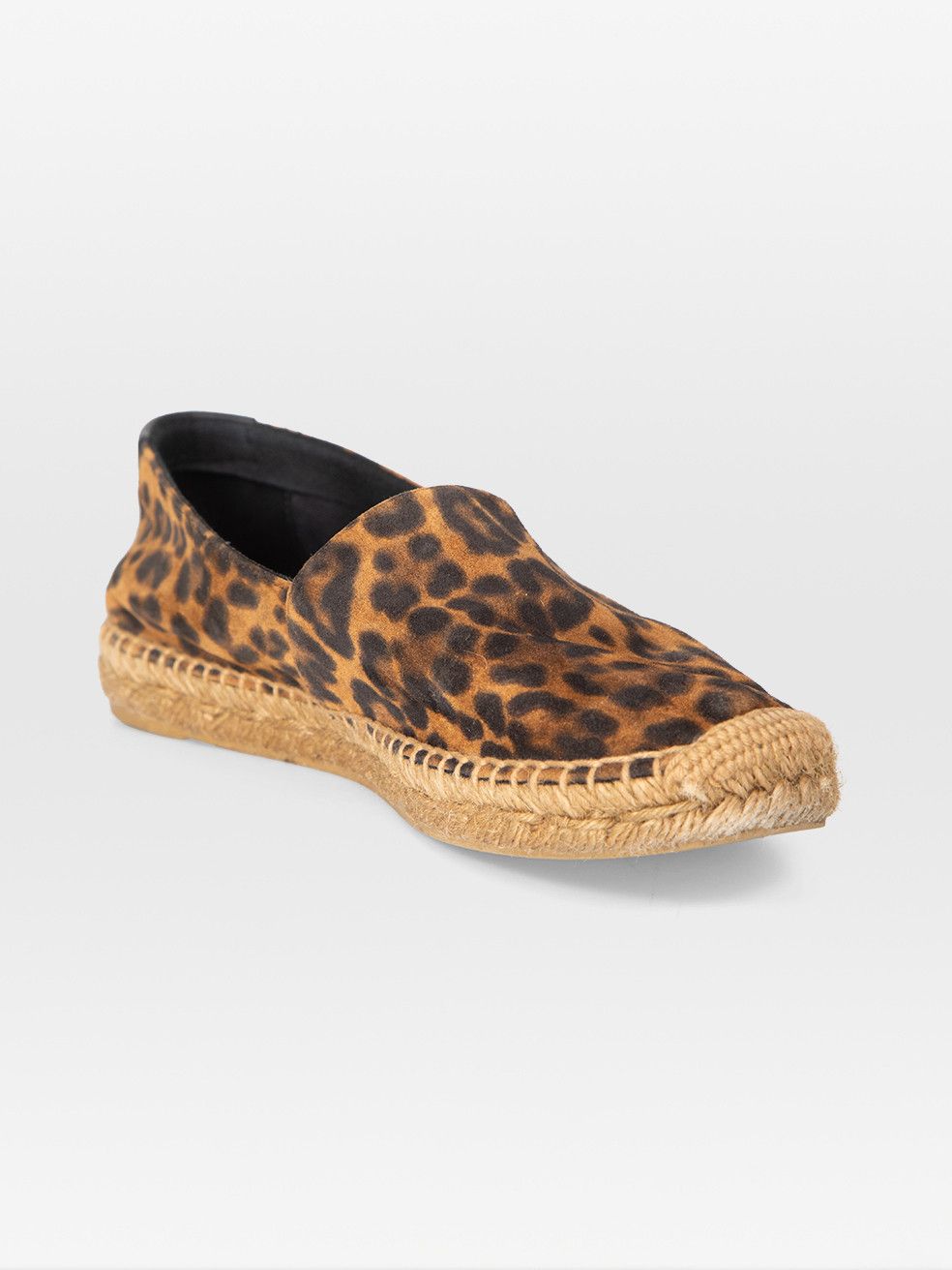 Brown Leopard Suede Espadrilles