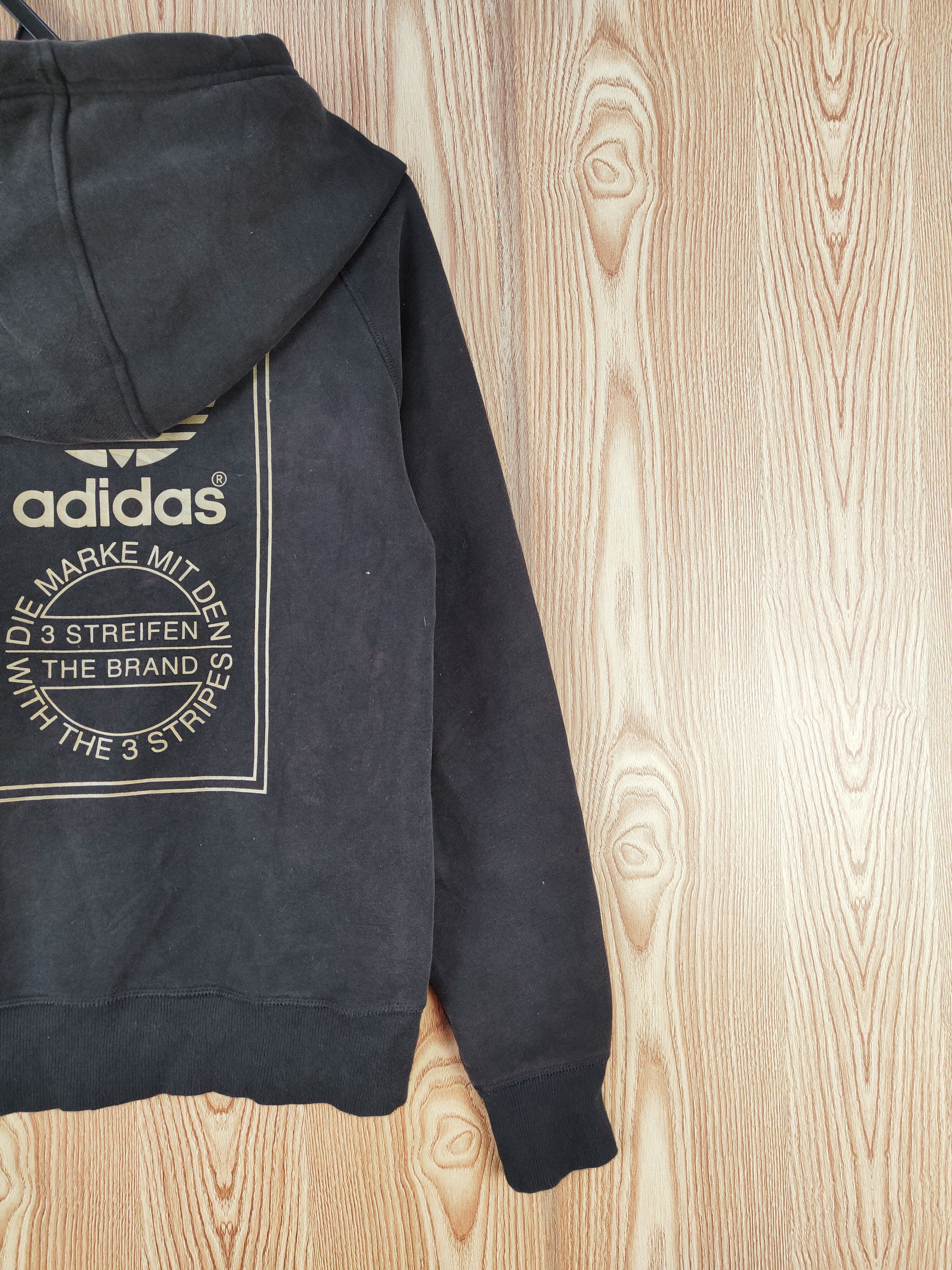 Adidas DL Adidas vintage Black Faded Hoodie Sweatshirts #W252 Size US XS / EU 42 / 0 - 12 Thumbnail