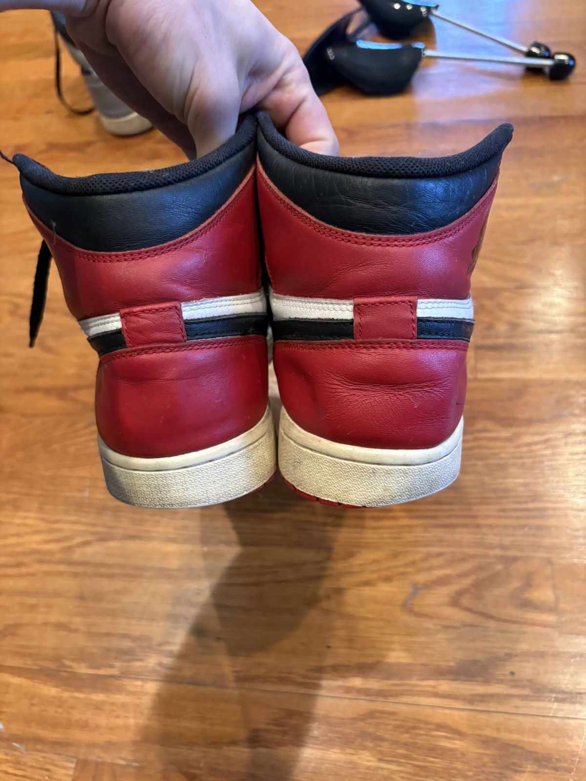 Nike 2013 Jordan 1 Black Toe Size US 12 / EU 45 - 7 Thumbnail