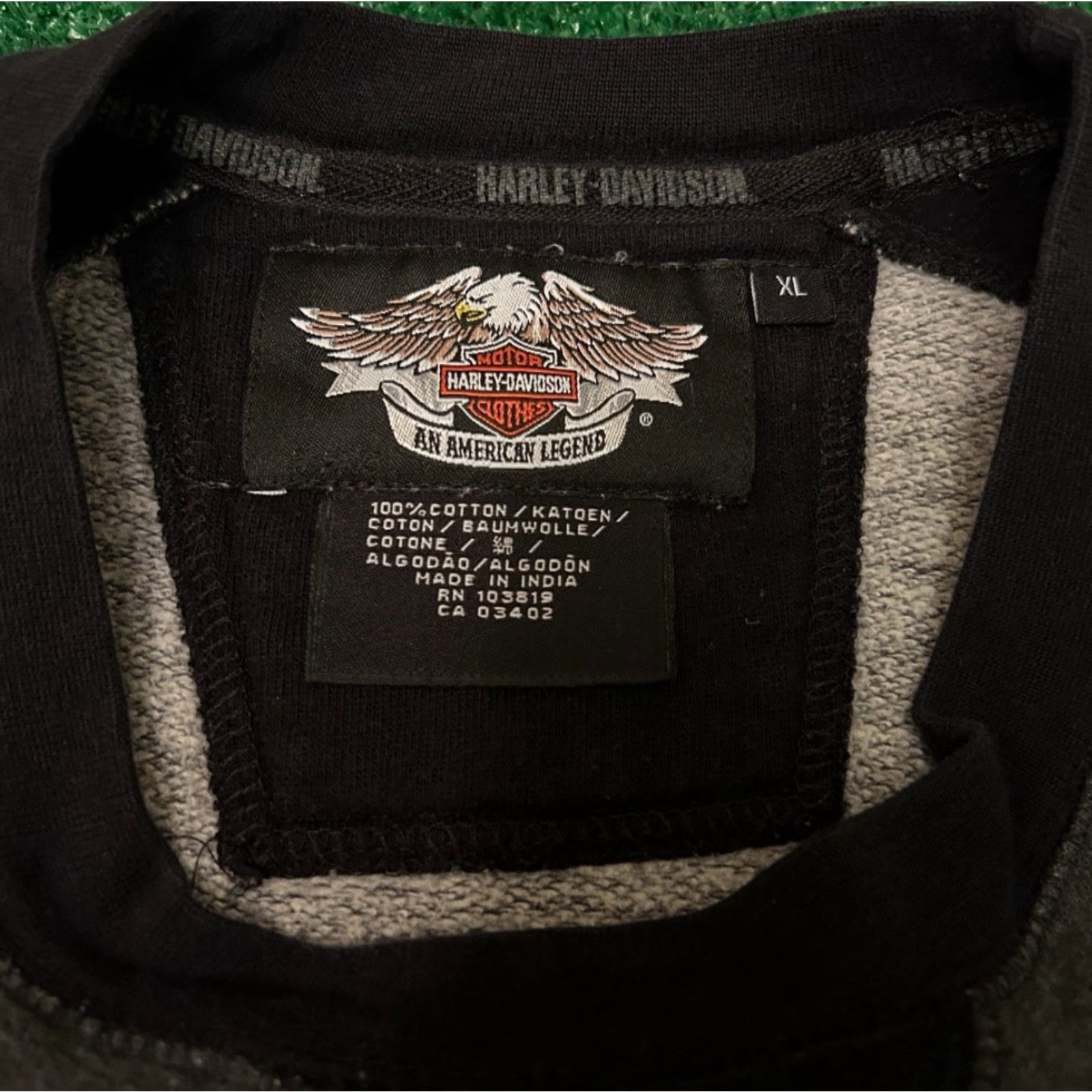Harley Davidson VINTAGE Harley-Davidson HD Logo VTG Crewneck Sweater Mens XL Gray 90s Y2K Biker Crew Neck Pullover Sweatshirt Shirt? Size US XL / EU 56 / 4 - 3 Thumbnail
