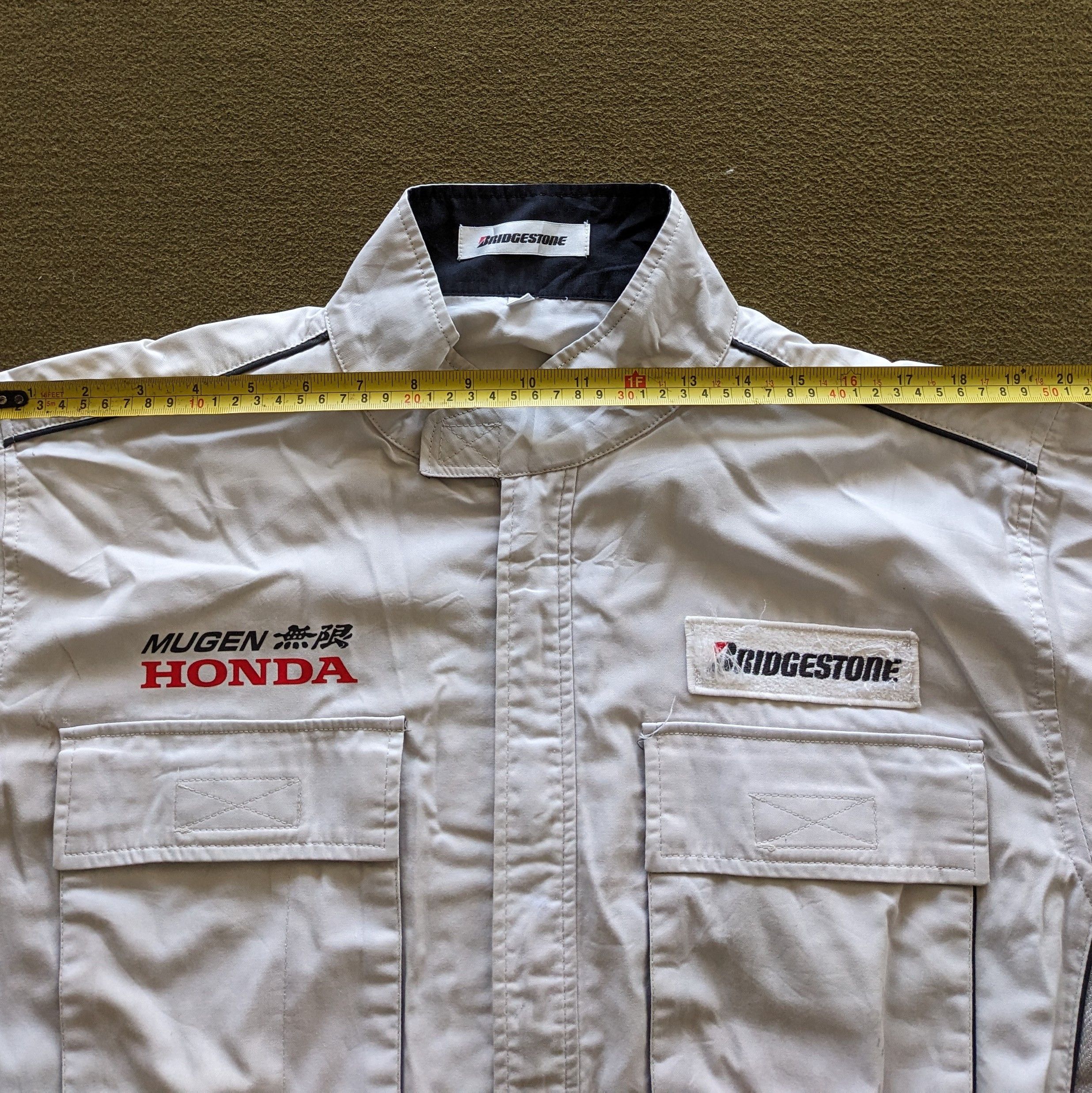 Vintage Vintage BRIDGESTONE HONDA Coverall Workwear Custom Jacket Size US L / EU 52-54 / 3 - 6 Thumbnail