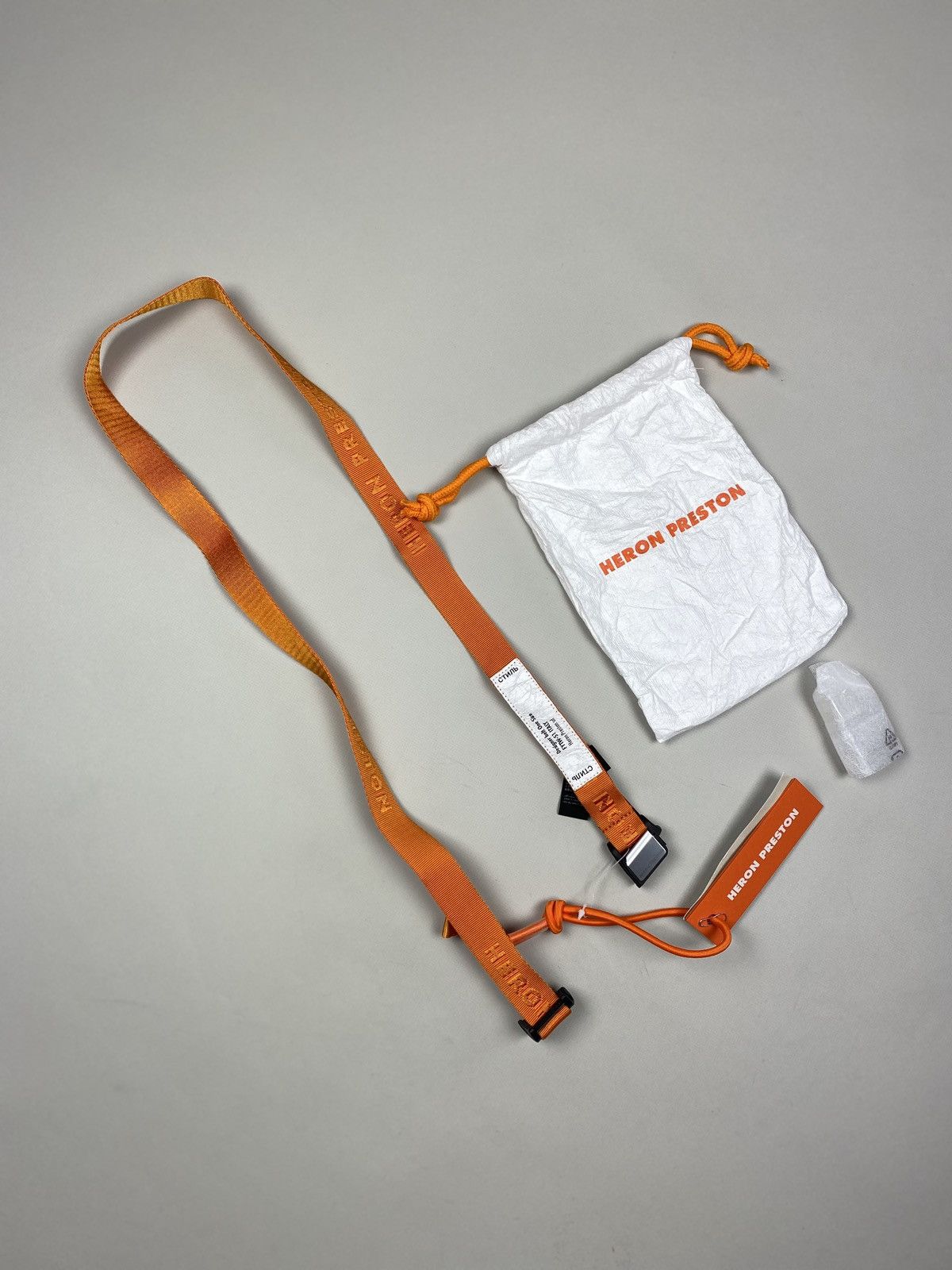Heron Preston BNWT! Heron Preston Tiny Tape Magnetic Belt one size orange Size ONE SIZE - 1 Thumbnail