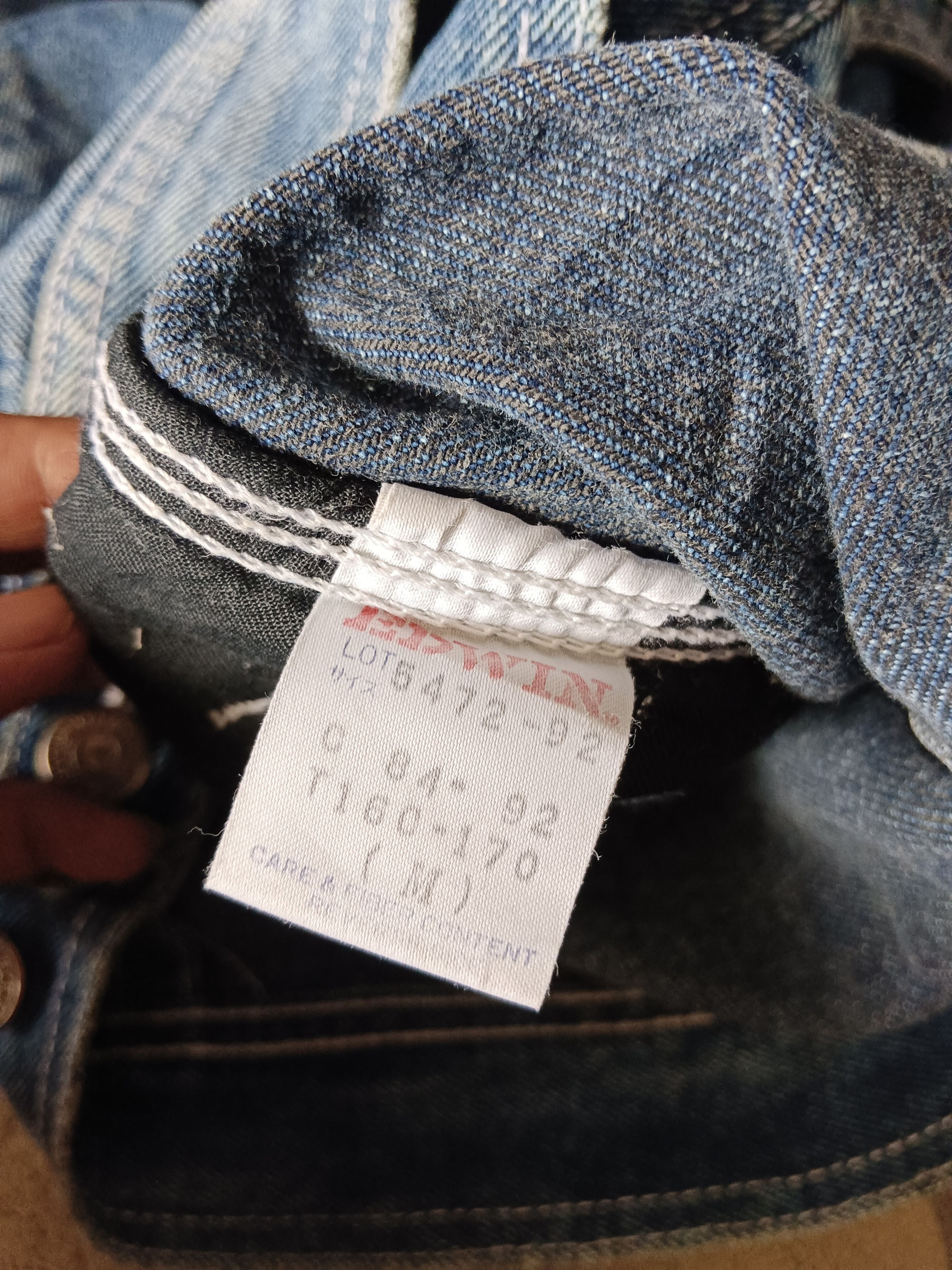 Edwin × Vintage Vtg EDWIN Denim Jacket size M Made in Japan Size US M / EU 48-50 / 2 - 4 Thumbnail