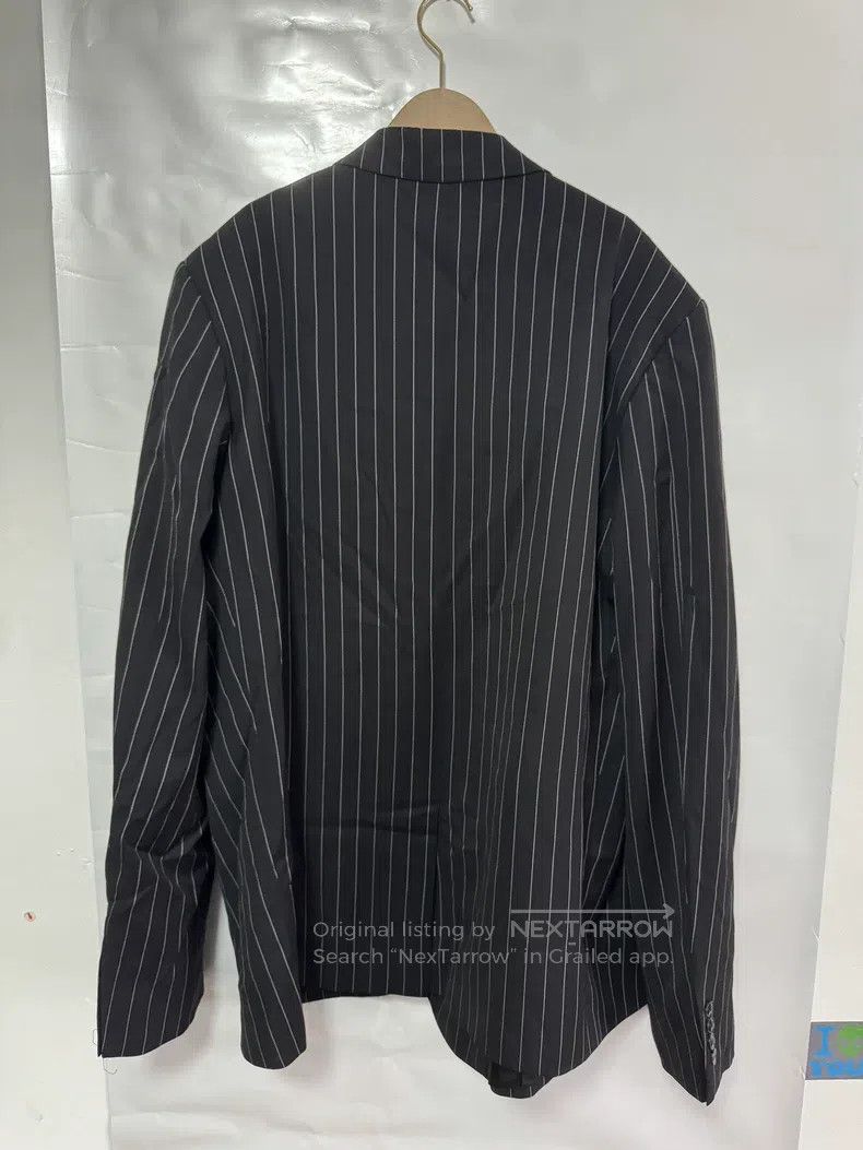 Martine Rose Martine Rose Black Thin Striped Suit Size 46R - 3 Thumbnail
